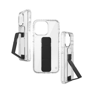 CLCKR Handyhülle CLCKR Stand und Grip Case für iPhone 15 Pro Max - clear/black