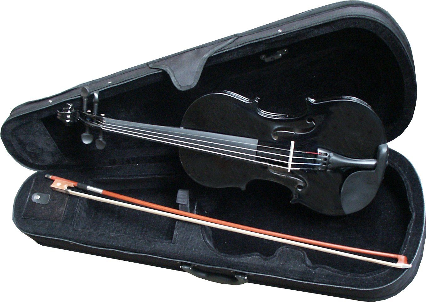 MSA Violine 4/4 Geige - Скрипкиset Bogen, Koffer, Kolophnium, Feinstimmer, aus Ahornholz