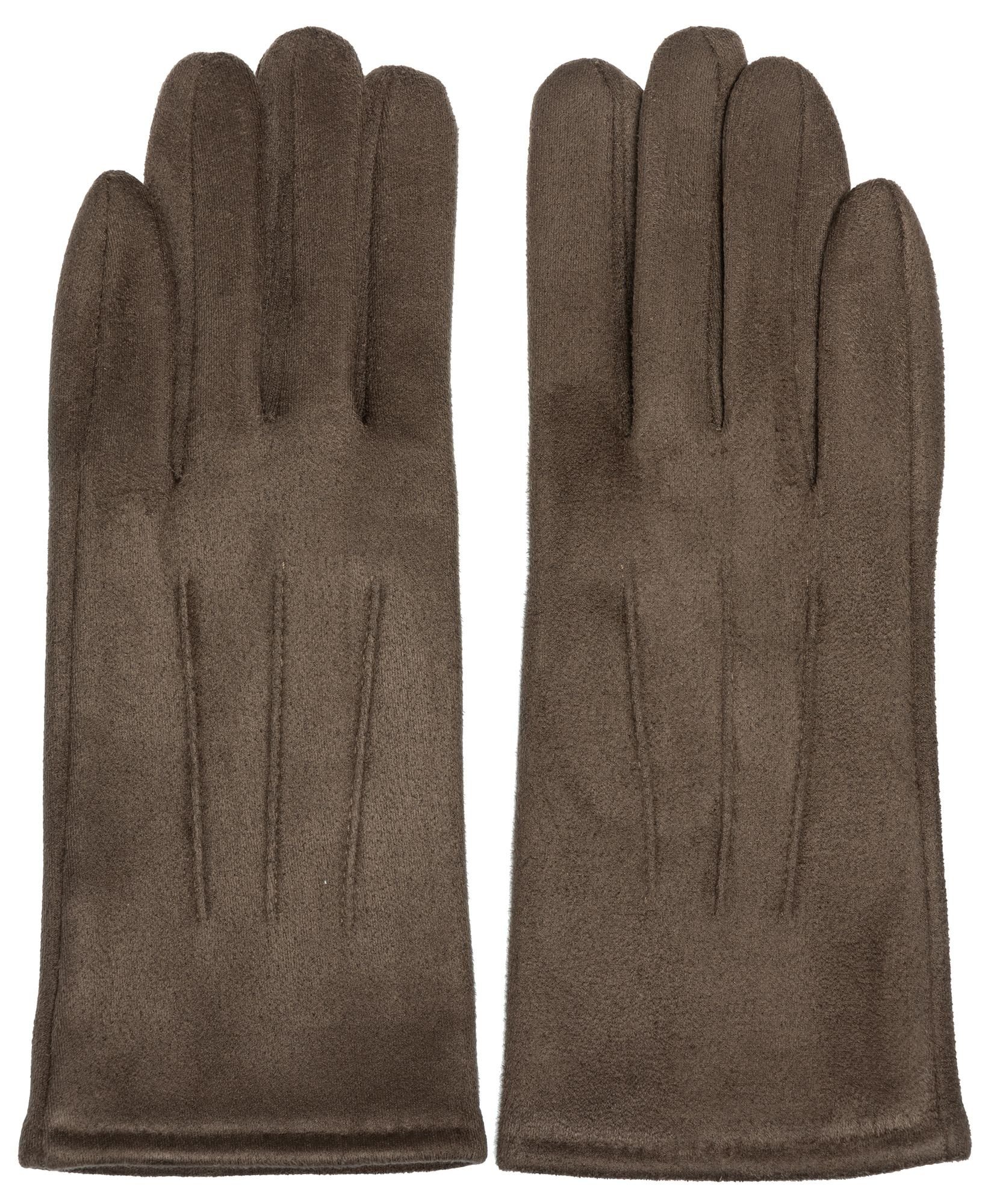 Caspar Strickhandschuhe GLV014 klassisch elegante uni Damen Handschuhe mit günstig online kaufen