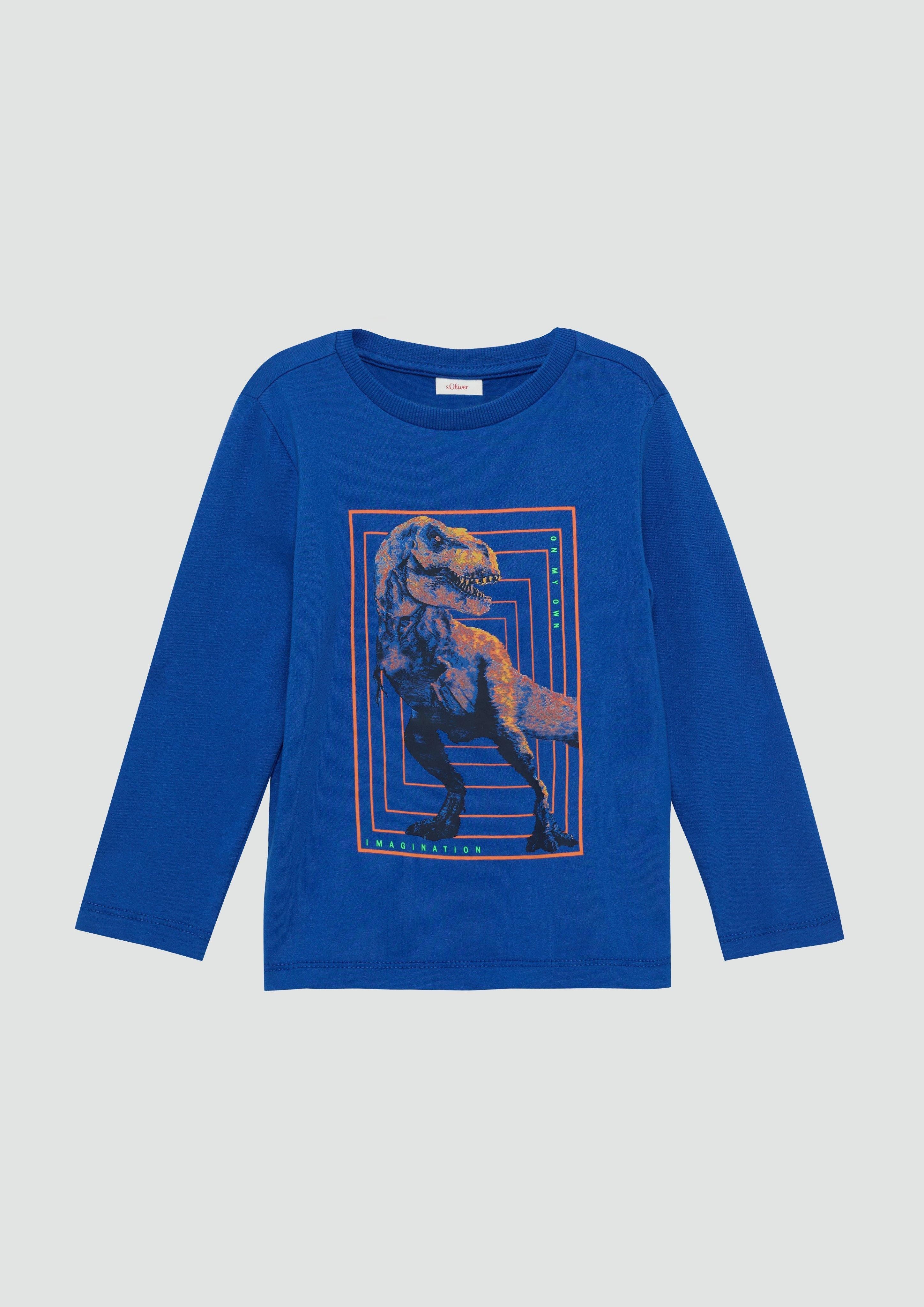 Langarmshirt Longsleeve mit Dino-Print