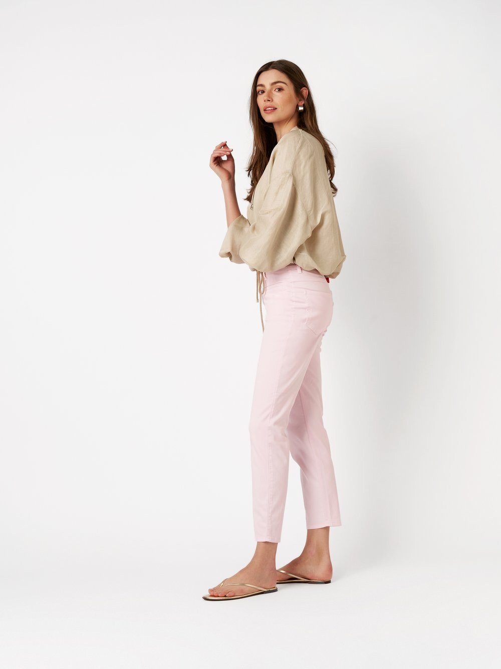 ROSNER Stretch-Hose Alisa Slim (1-tlg) mit aufgesetzten Fronttaschen