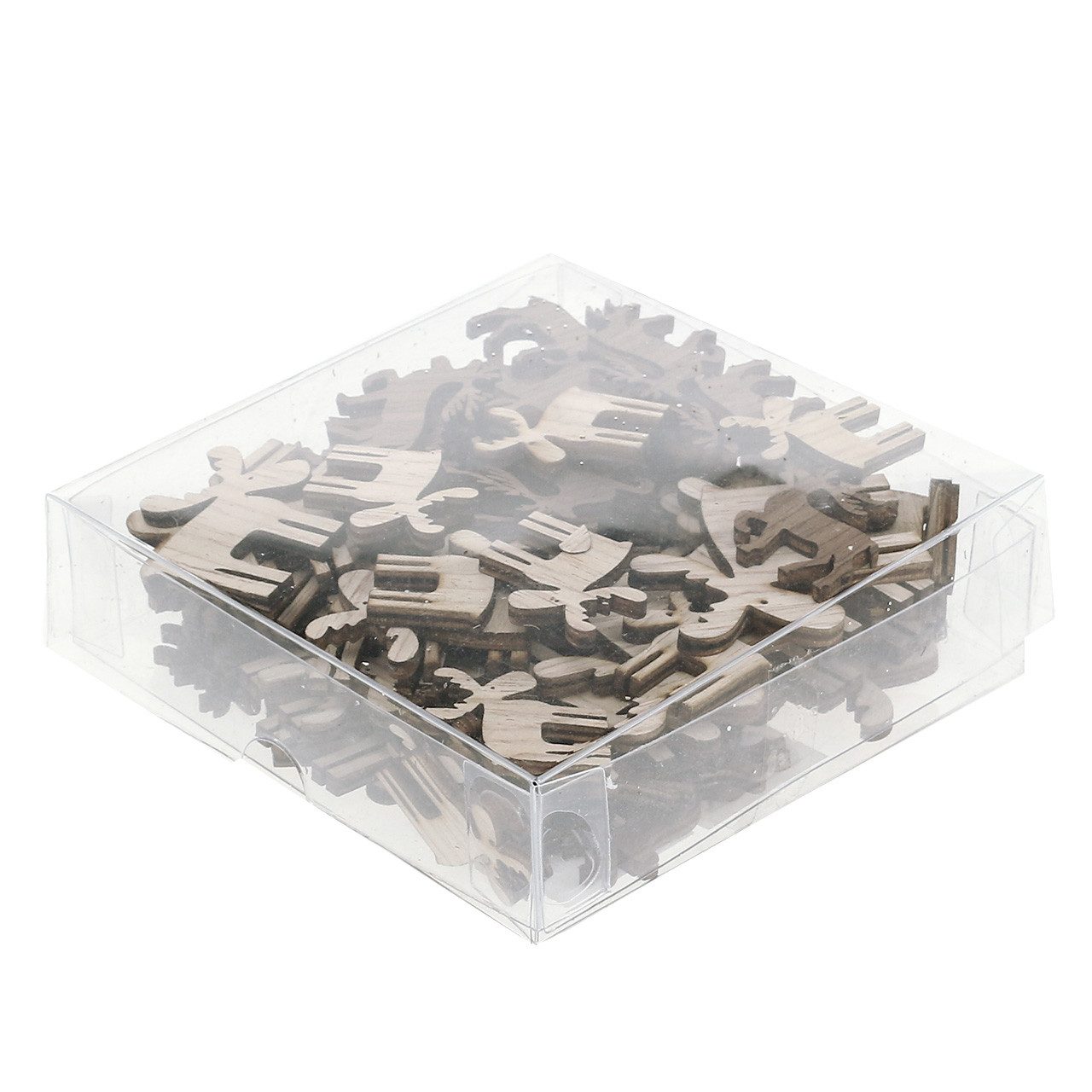 Florists Products Weihnachtsmann Mix Rentiere zum Streuen Braun Natur 3-5cm 72 St Deko, 72 Stück