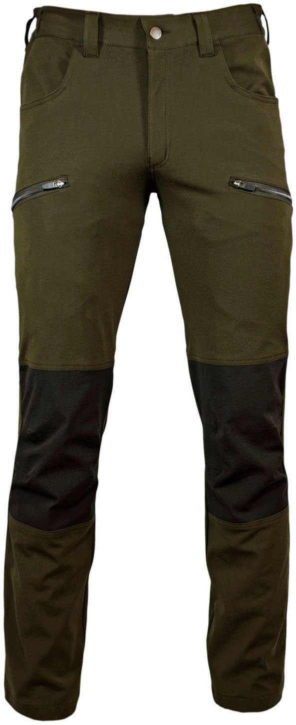 Hubertus® "Malmö" Herren Hunting Jagdhose oliv/braun Outdoorhose von Jagd Stretch-Funktionshose Jäger Oefele