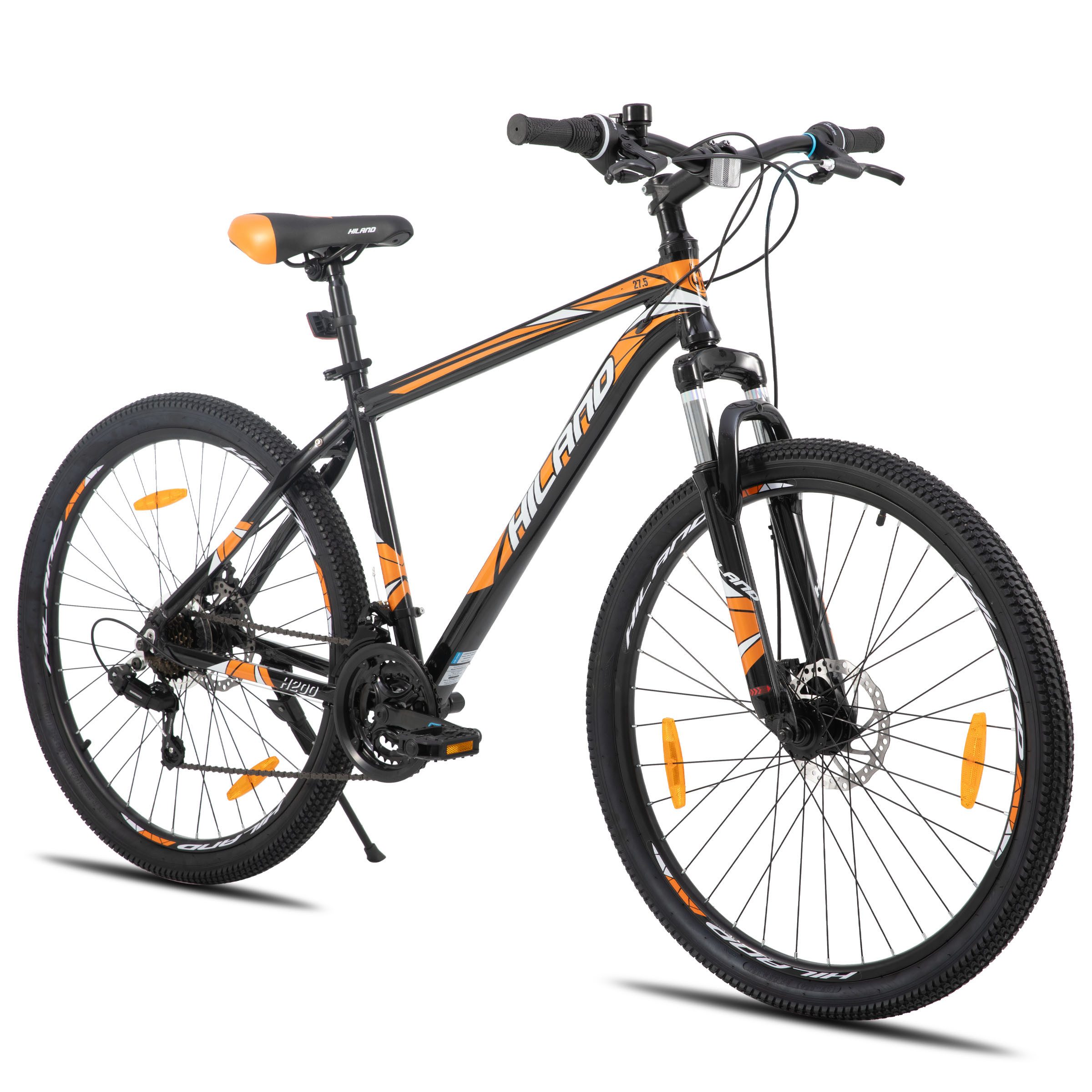 HILAND Mountainbike 26/27,5 Zoll Leichtgewichtiges MTB Jugendliche Herr Damen, Aluminiumrahmen Scheibenbremse Speichenräder Federgabel