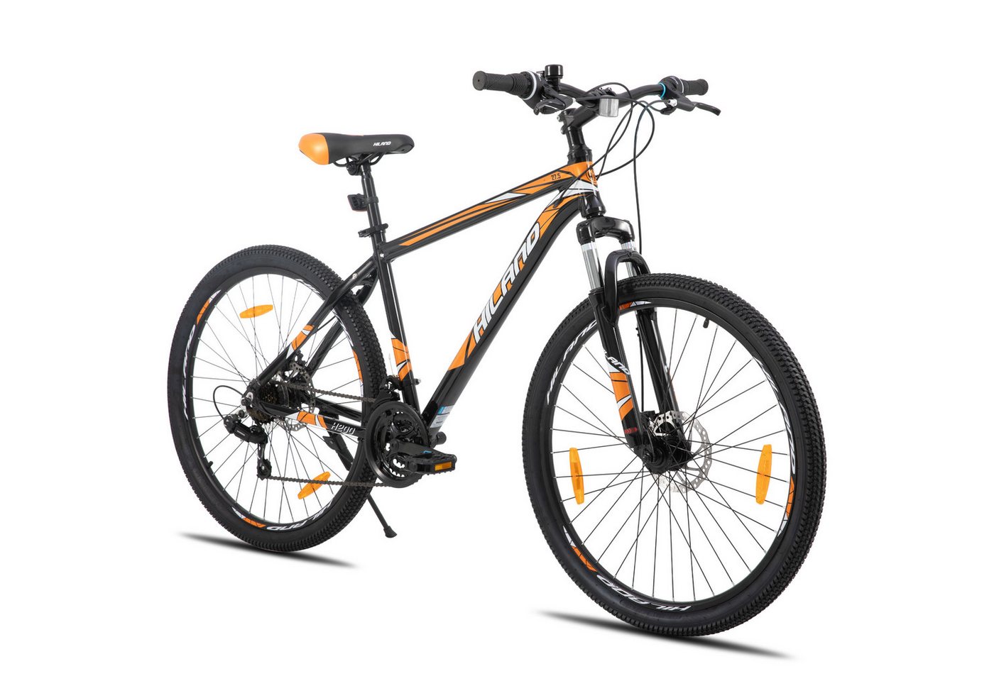 HILAND Mountainbike 26/27,5 Zoll Leichtgewichtiges MTB Jugendliche Herr Damen, Aluminiumrahmen Scheibenbremse Speichenräder Federgabel