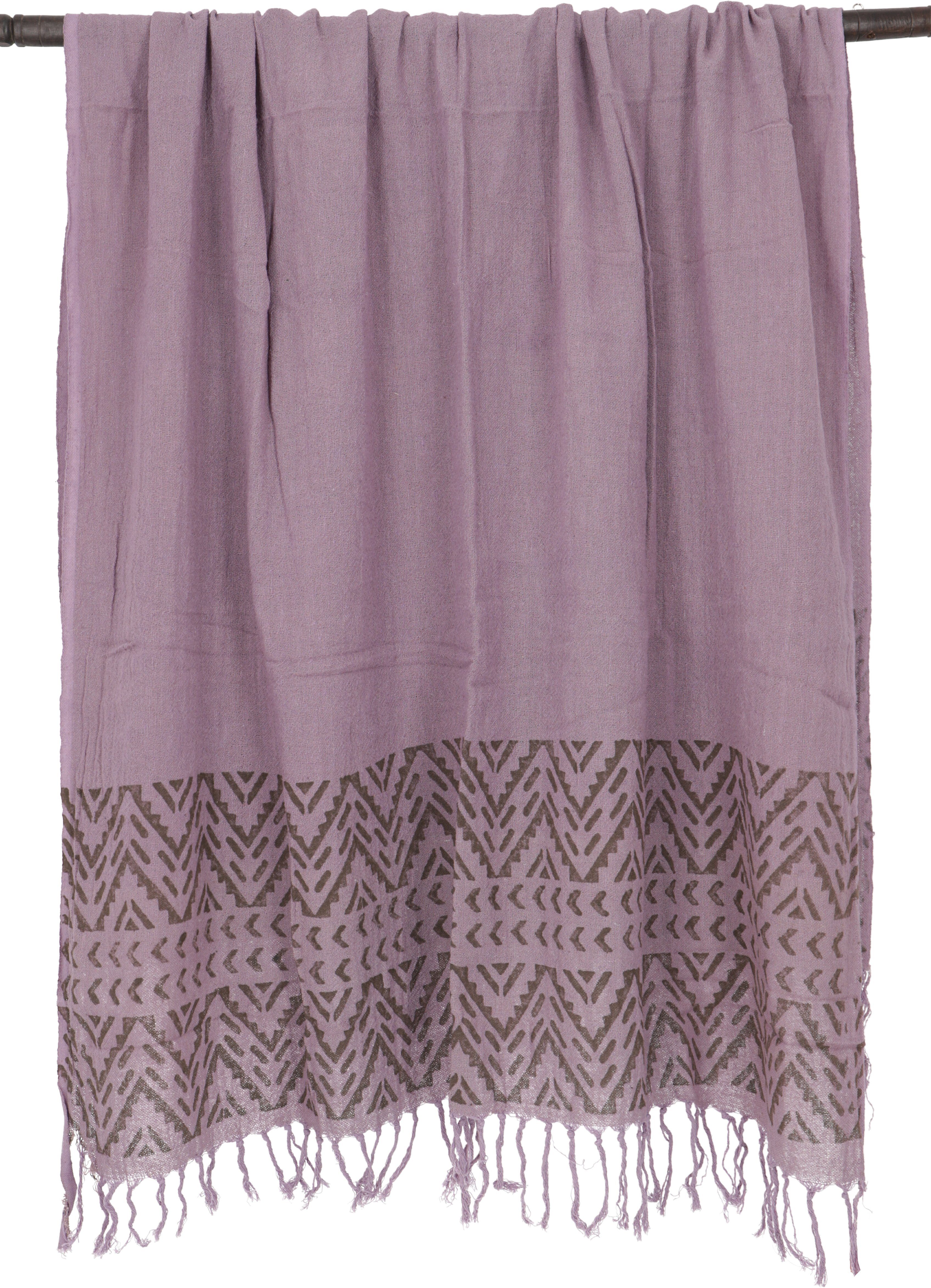 Guru-Shop Halstuch Handgewebtes Baumwolltuch mit Tribalmuster,..