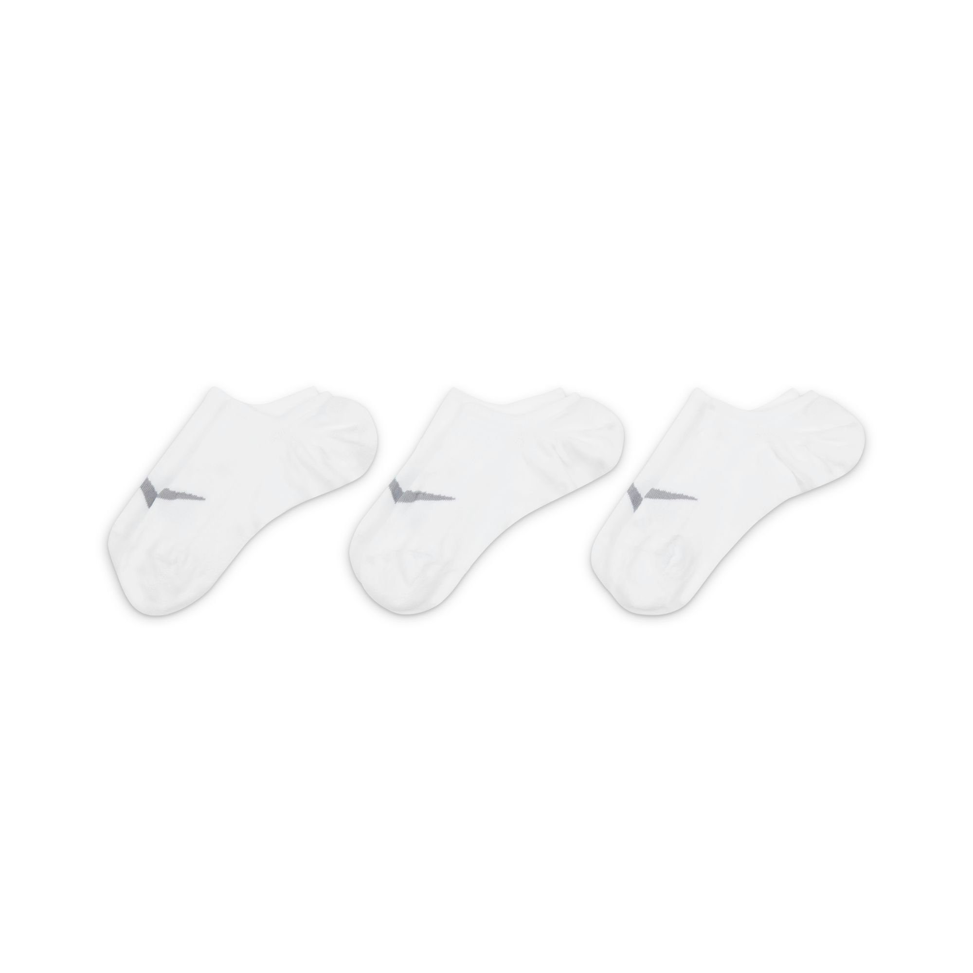 Nike Füßlinge Mesh atmungsaktivem mit weiß (3-Paar) 3x