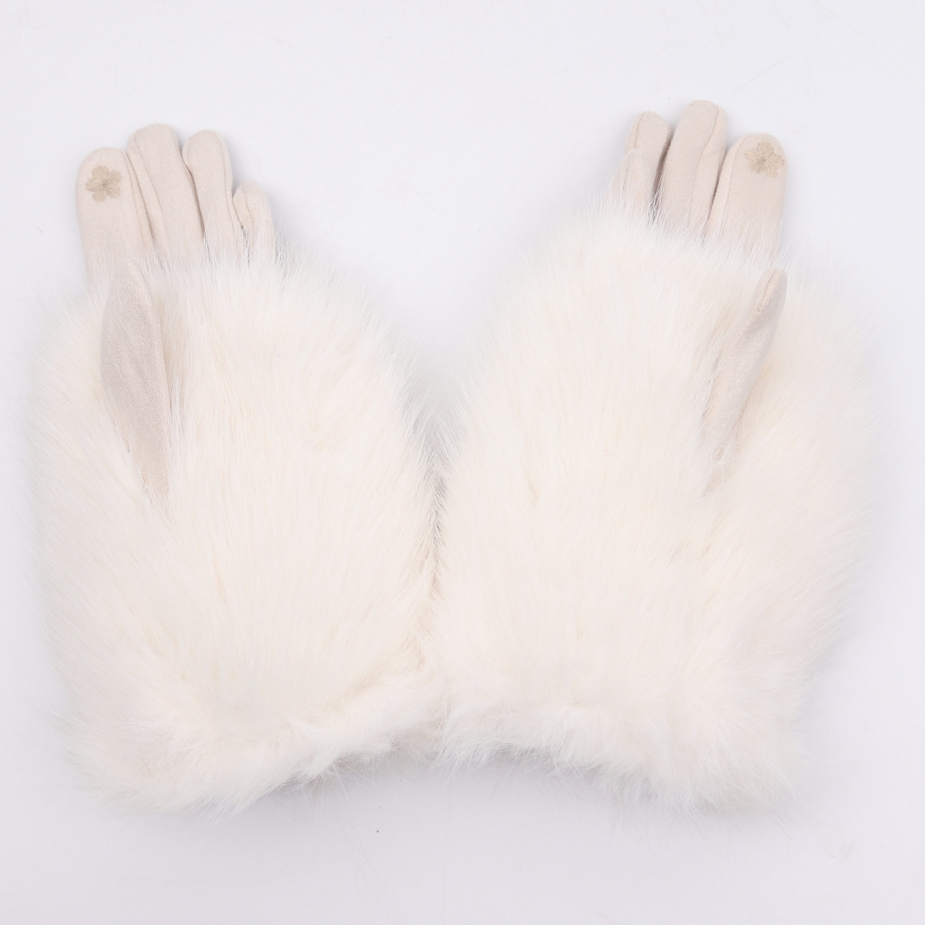 MIRROSI Thermohandschuhe Damen Handschuhe aus Kunstfell 2 in 1 Kuschelig, s günstig online kaufen