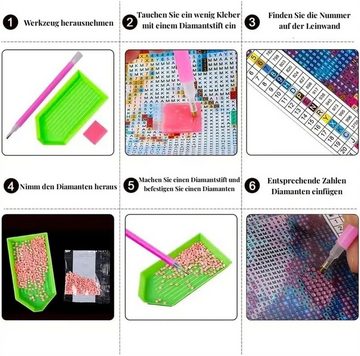 Inshow Gemälde Diamond Painting Kits für Erwachsene Kinder DIY 5D Diamond Art Paint