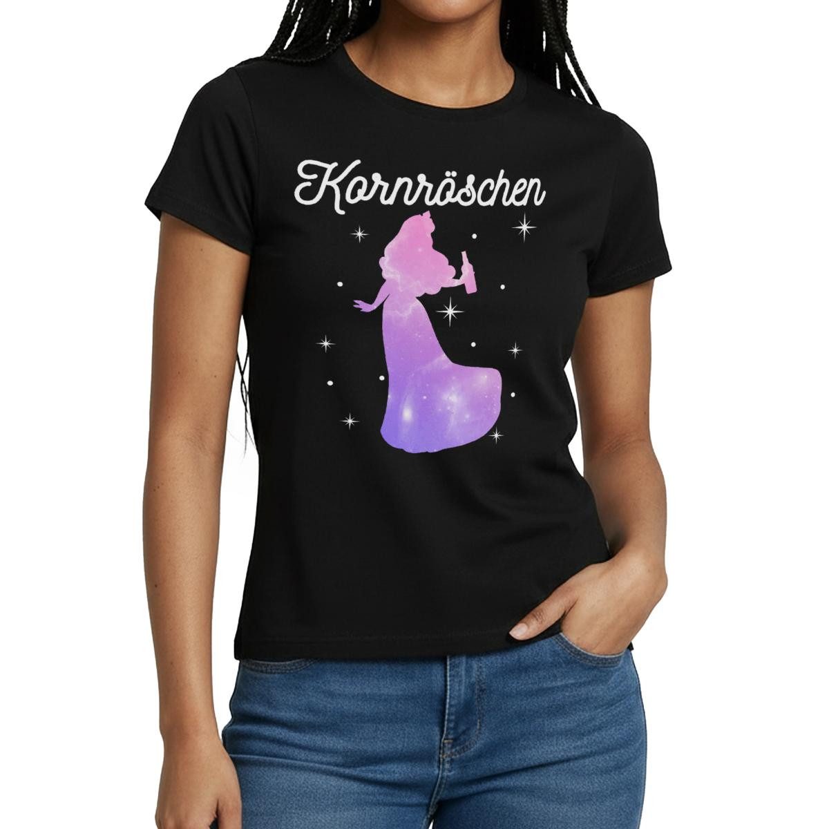 Spreadshirt T-Shirt JGA Frauen, Kornröschen Frauen T-Shirt (1-tlg)