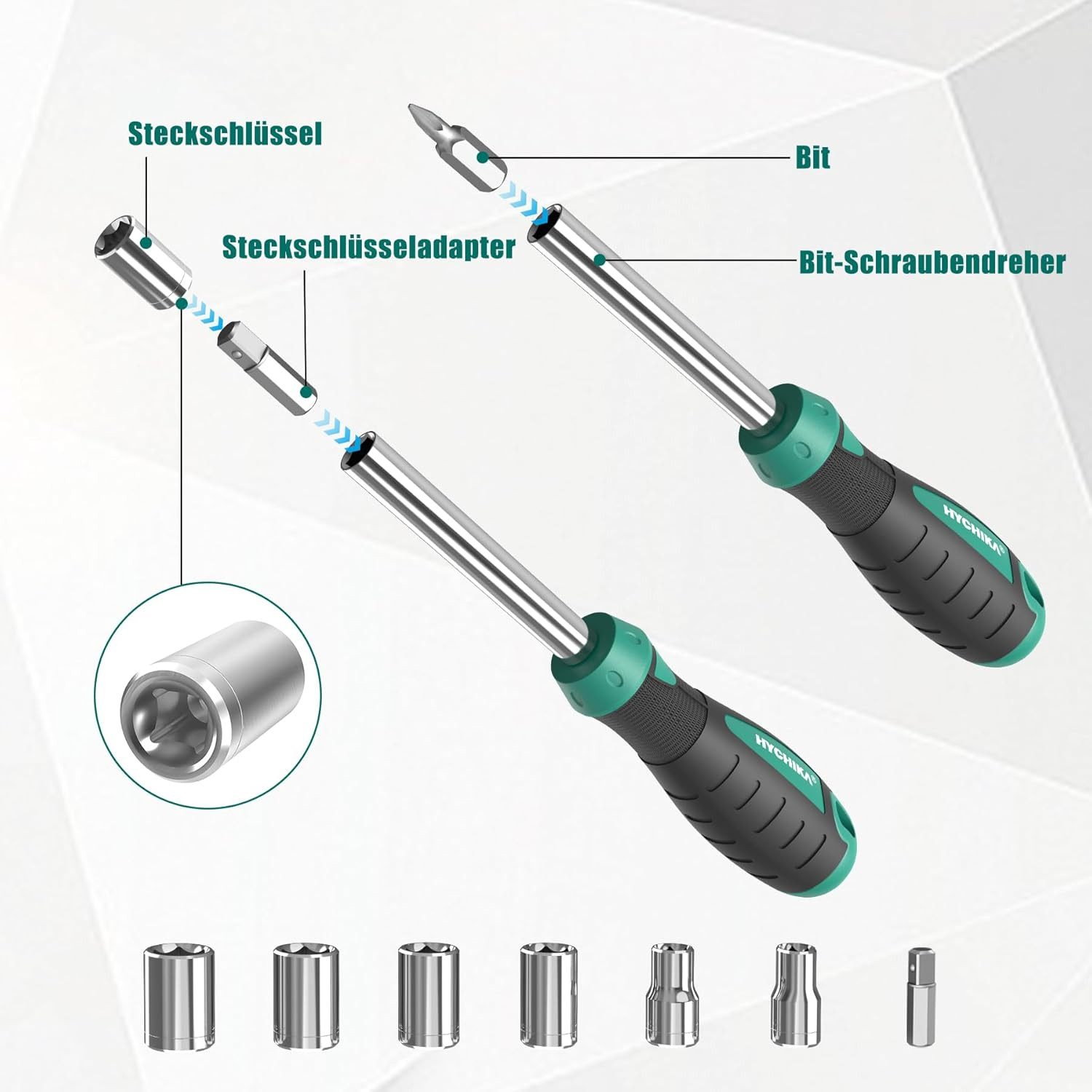 HYCHIKA Schraubendreher HYCHIKA Screwdriver Set, 51 Pieces Screwdriver Set, (1 St)