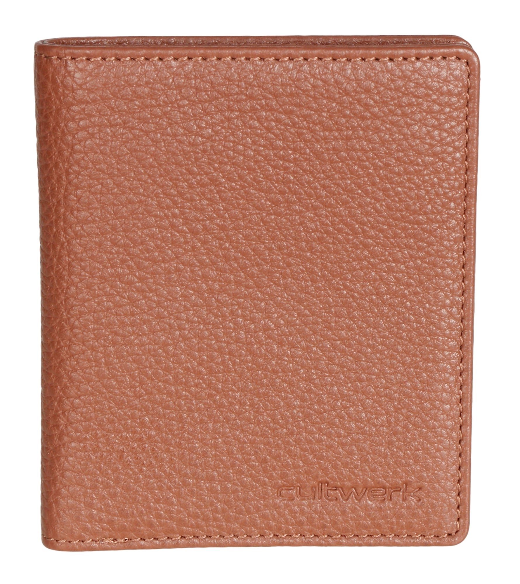 RFID-Schutz Brown Echtleder und Cultwerk 5 Cognac Geldbörse für Funktion Card Pull IV Kartenfächern, mit Farbe Bear mit Braun Braun-Cognac aus Modell Herren