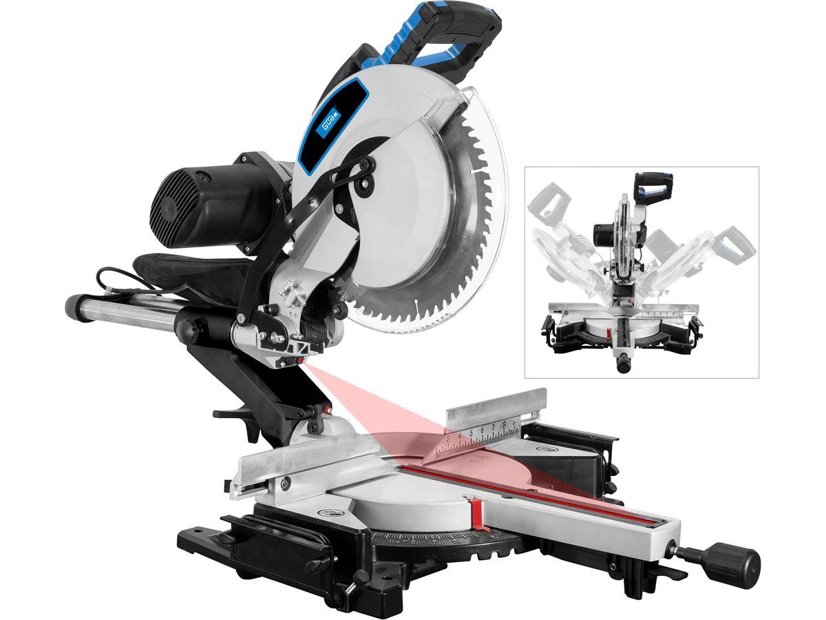 Güde Kappsäge Radialsäge GRK 3034.1 BSL, Set, 2000 W, Sägeblatt-Ø: 305 mm, Sägeblatt mit 60 Zähnen