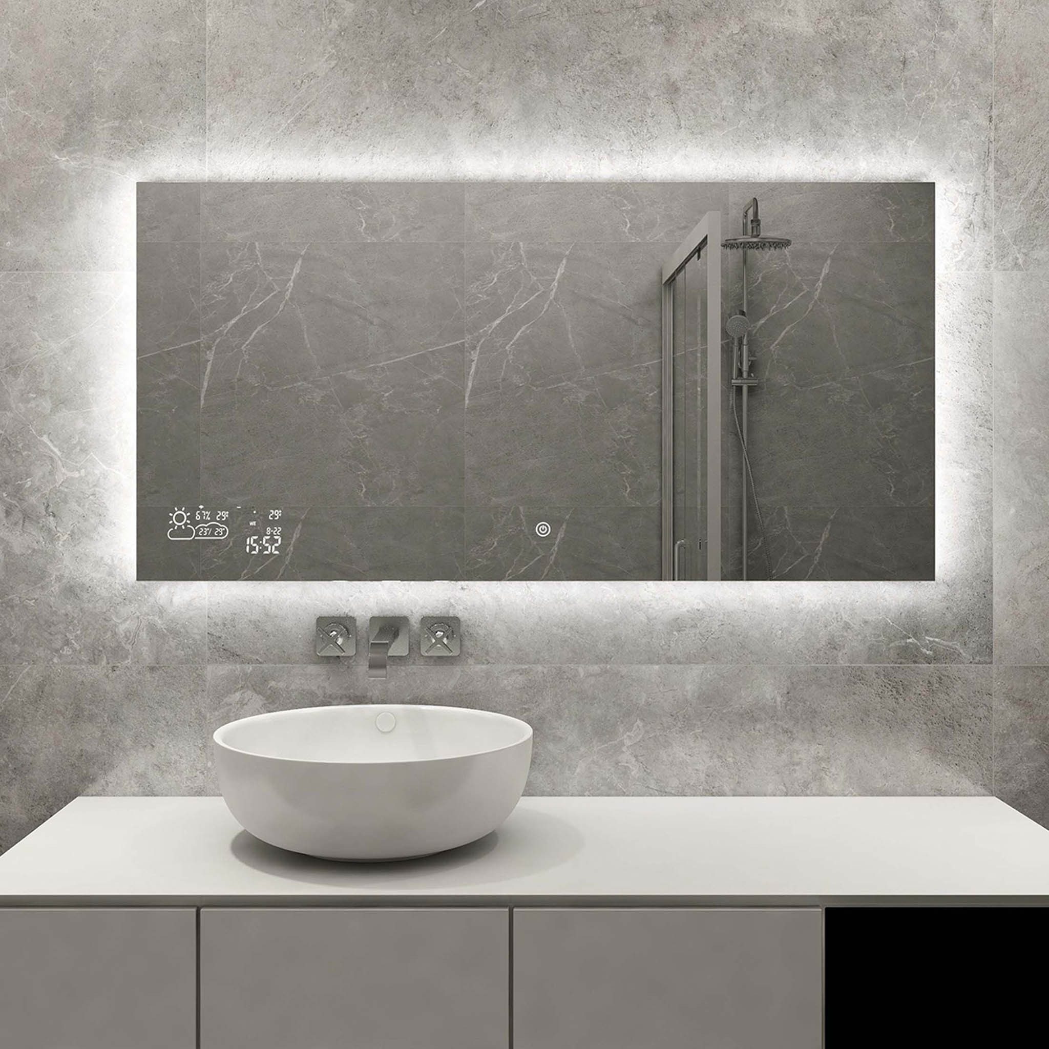 Heidenfeld Infrarotheizung Spiegelheizung HF-HS200 inkl. Touchdisplay 10 Ja günstig online kaufen