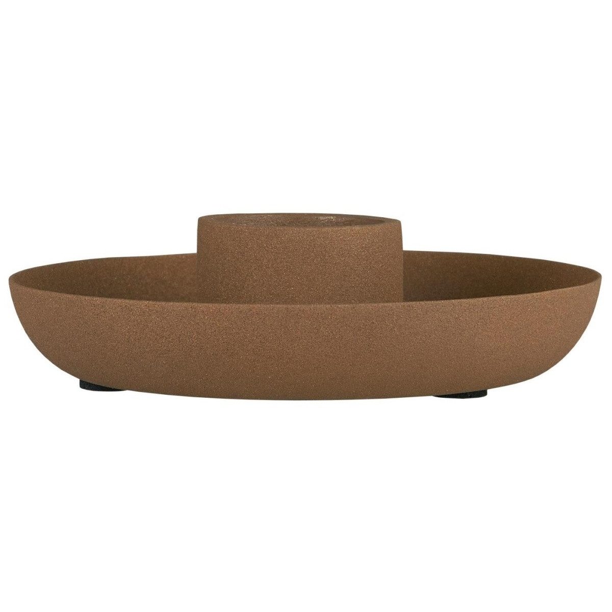 Ib Laursen Kerzenhalter aus Aluminium & Eisen, modern & stilvoll Ø 13 cm, Höhe 3,5 cm