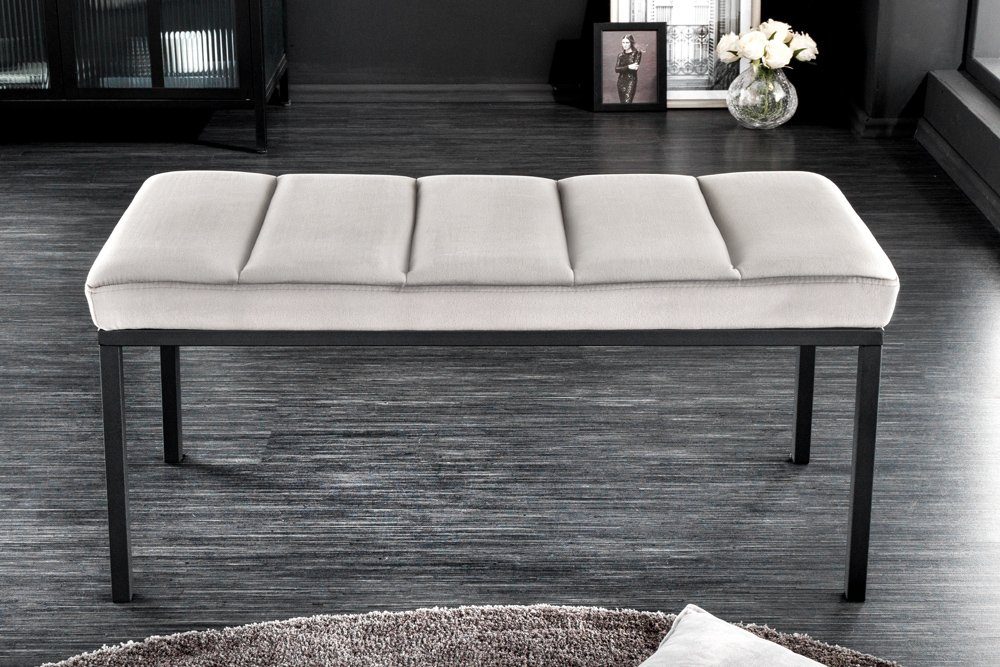 riess-ambiente Sitzbank PETIT BEAUTÉ 80cm grau / schwarz (Einzelartikel, 1- günstig online kaufen