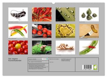 CALVENDO Wandkalender Der vegane Küchenkalender (Premium, hochwertiger DIN A2 Wandkalender 2023, Kunstdruck in Hochglanz)