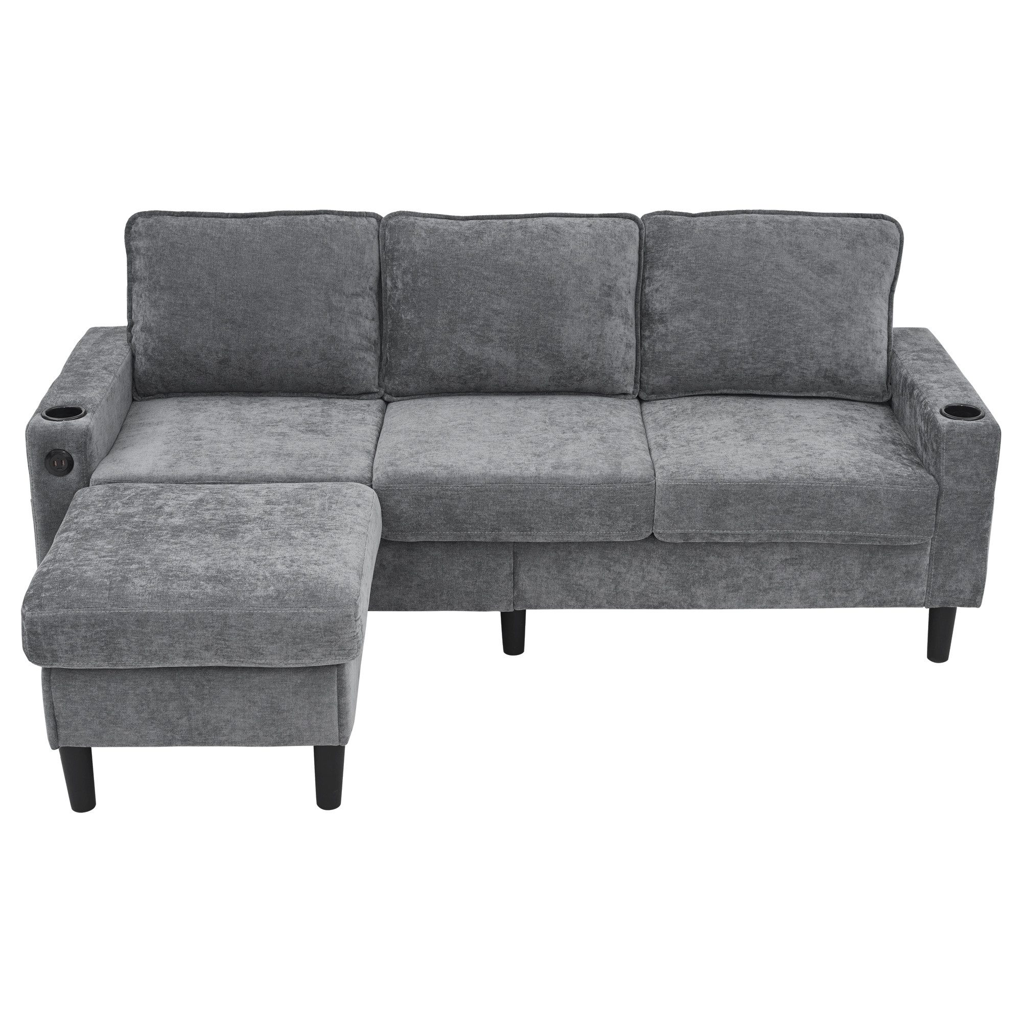 Merax Schlafsofa 3-Sitzer-Sofa mit USB & Typ-C-Anschlüssen, 202*137*80cm 1 günstig online kaufen