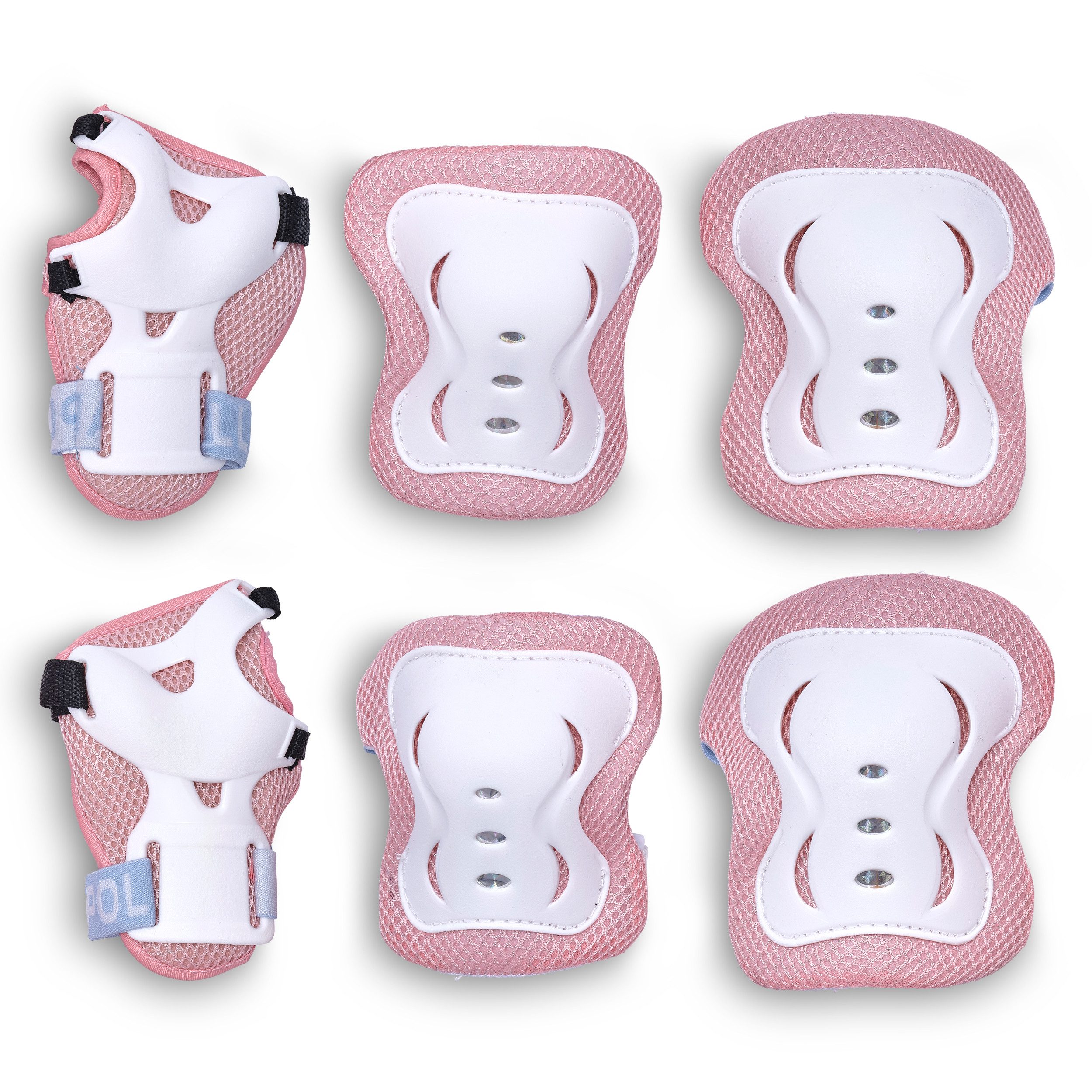 Apollo Protektoren-Set Schoner Set Kinder, Knie und Ellenbogenschützer Kinder, Protektoren (Ellenbogenschutz, Handgelenkschutz, Knieschutz), elastisch & verstellbar