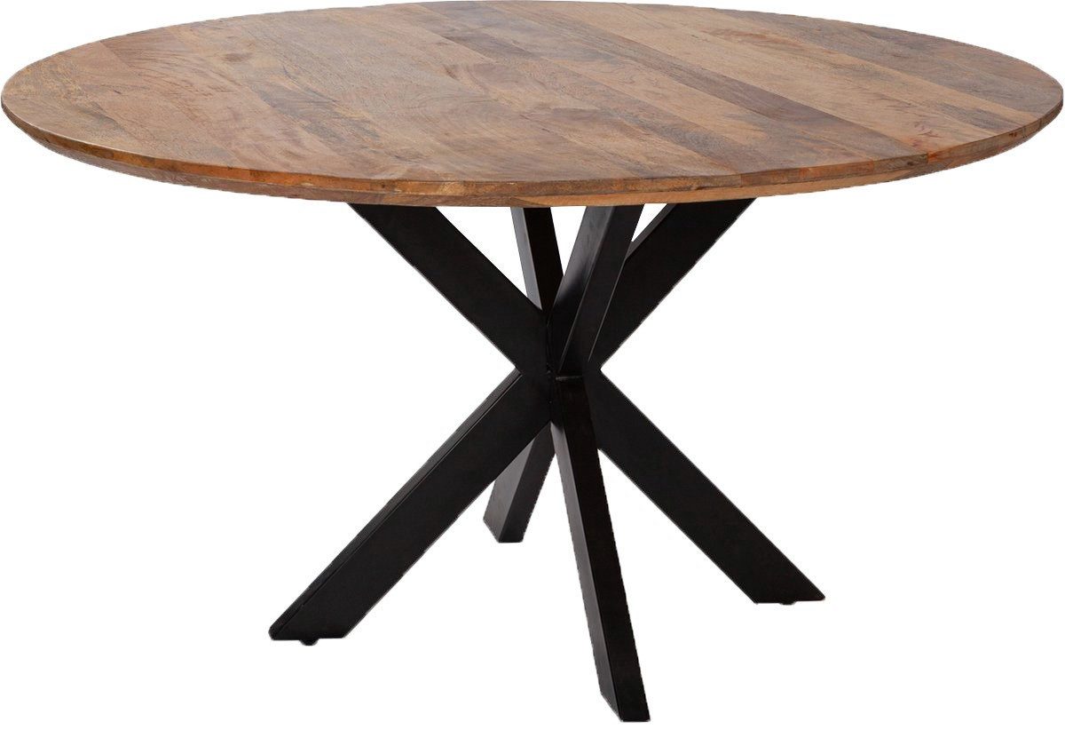 bene living Esstisch Massivholztisch Avola - rund 110 cm - Mangoholz - Gest günstig online kaufen