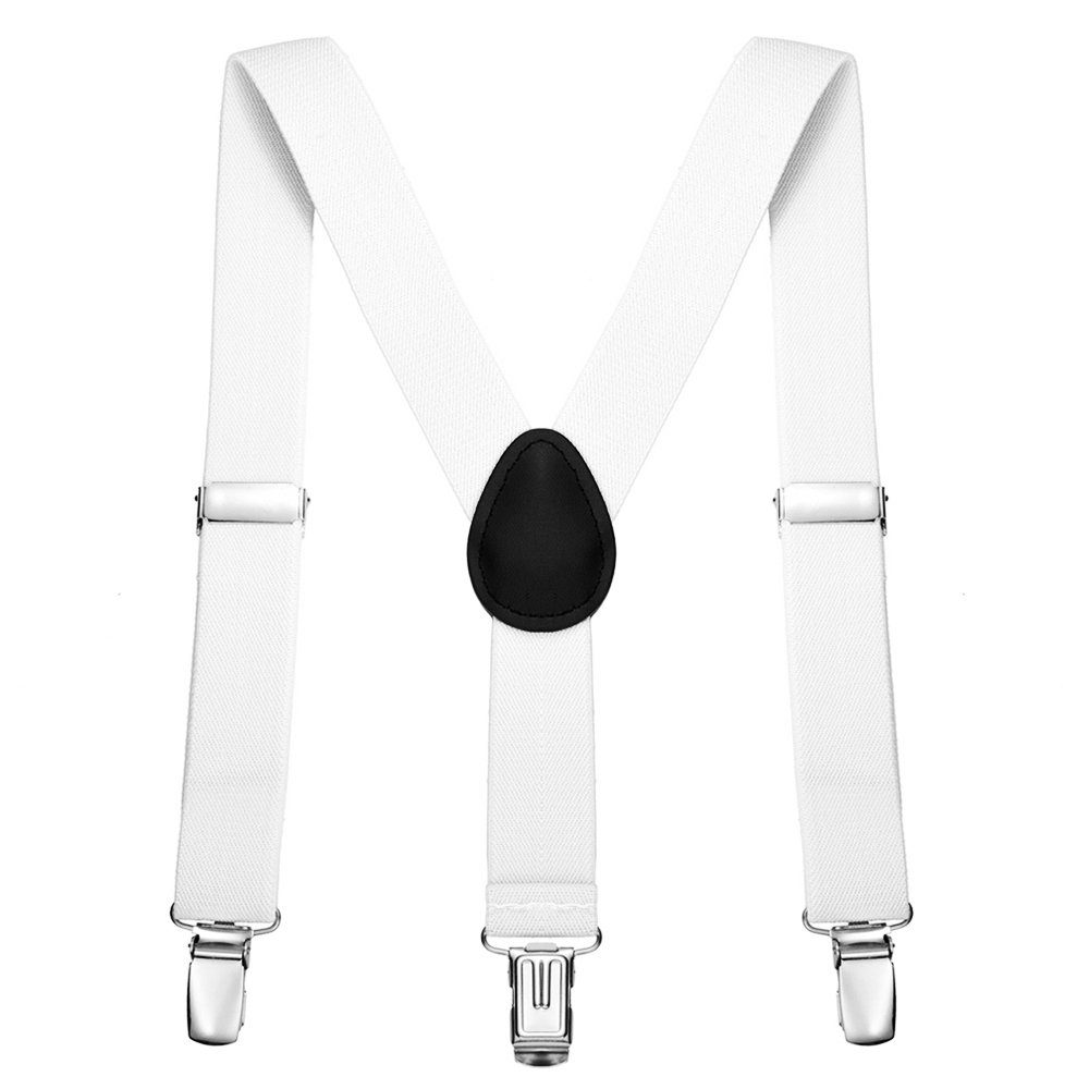 DonDon Hosenträger DonDon Jungen Hosenträger Fliegen Set für Kinder (2er Set, 2-St) 2er Set, schmaler Hosenträger Y-Form, farblich passende Fliege