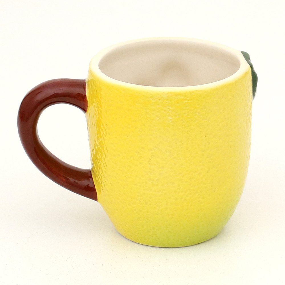 9 Zitrone Größe Kaffeebecher 12 H/Ø: cm, Dolomite Dekohelden24 - Tasse Keramik x als Tasse
