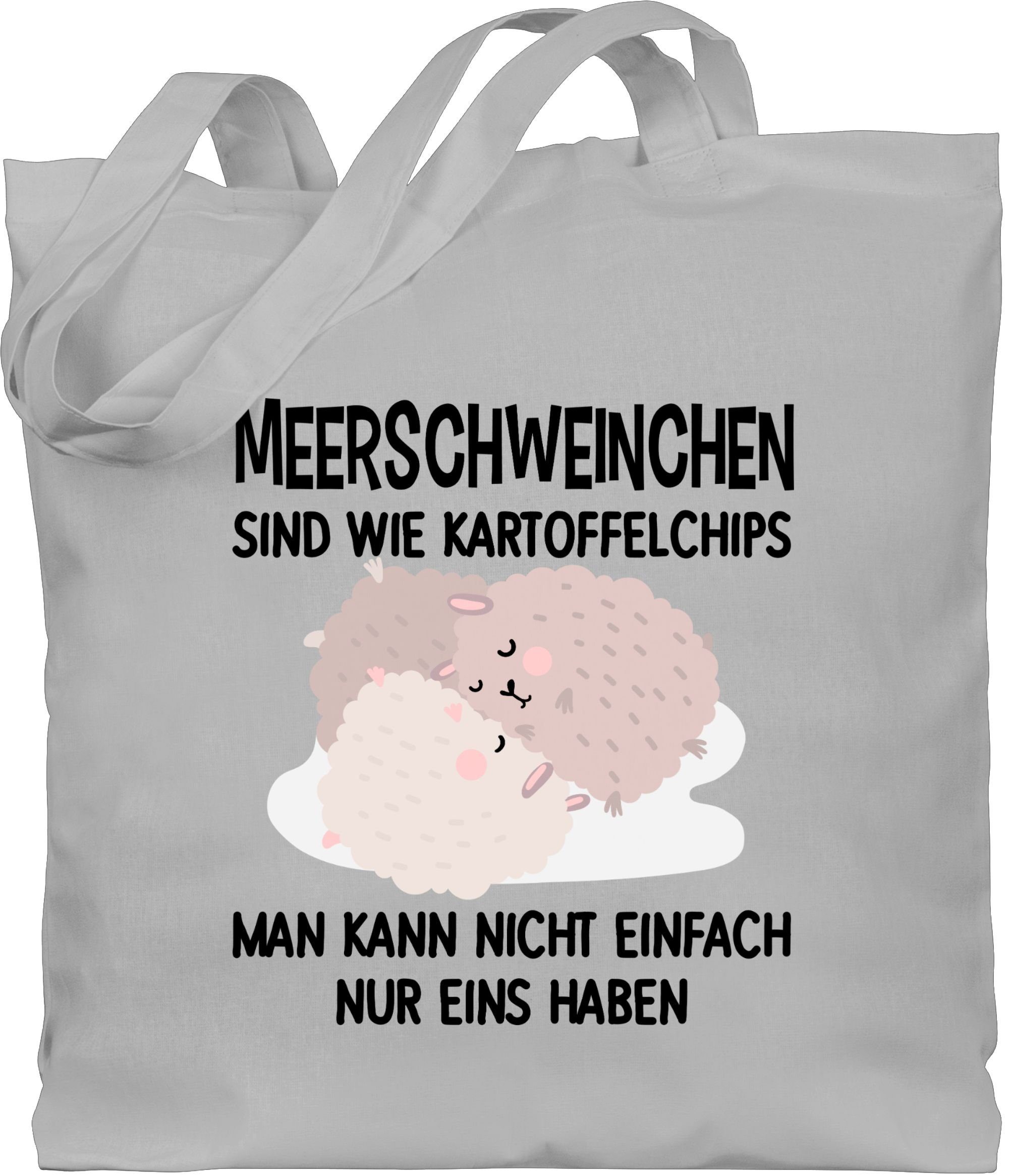 Zum niedrigsten Preis Shirtracer Umhängetasche Lustiges Meerschweinchen Sprüche Hellgrau 1 Motiv, Statement