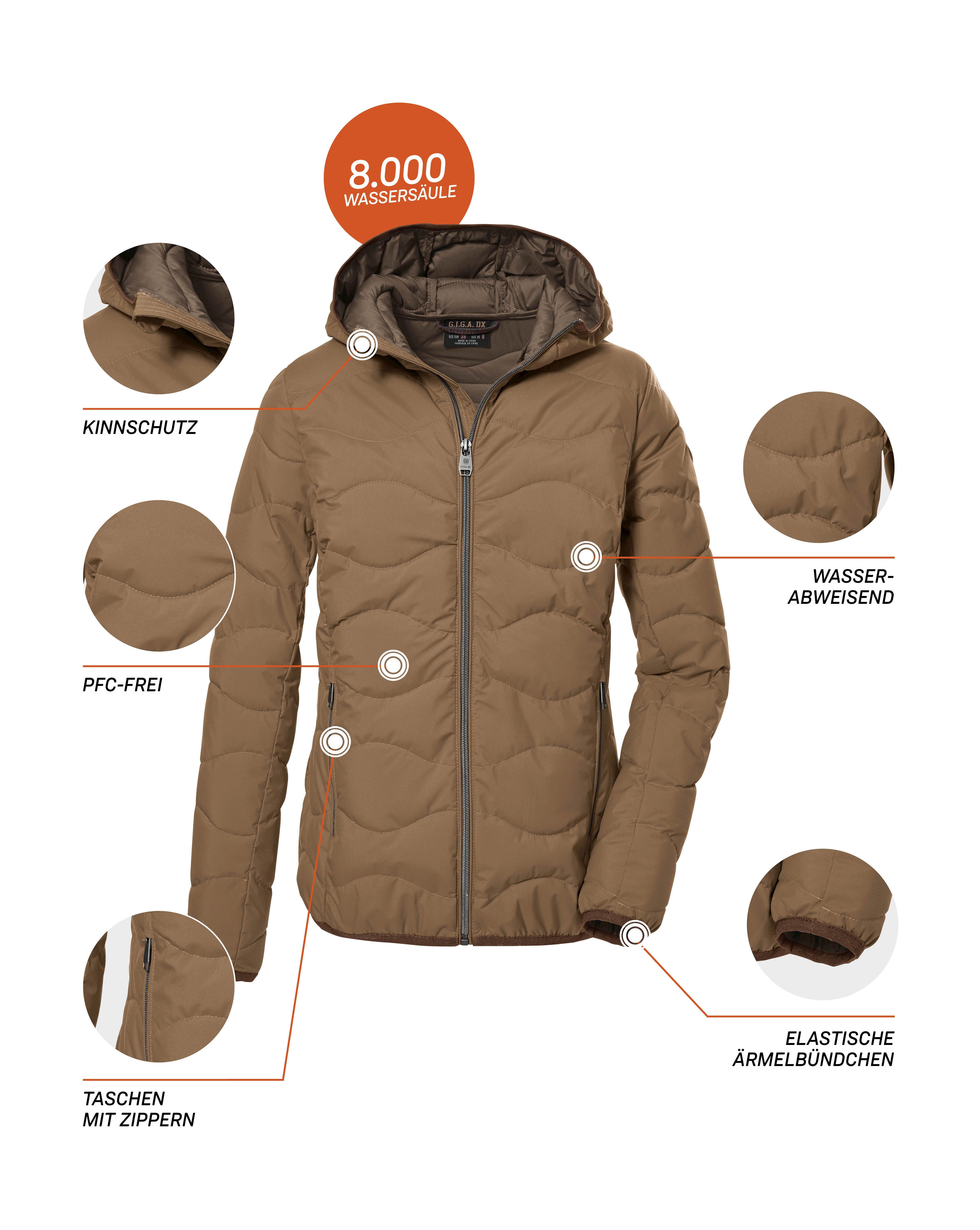 G.I.G.A. DX by killtec Steppjacke GW 21 WMN QLTD JCKT Elegante, wasserabweisende Damenjacke aus recycelten Materialien