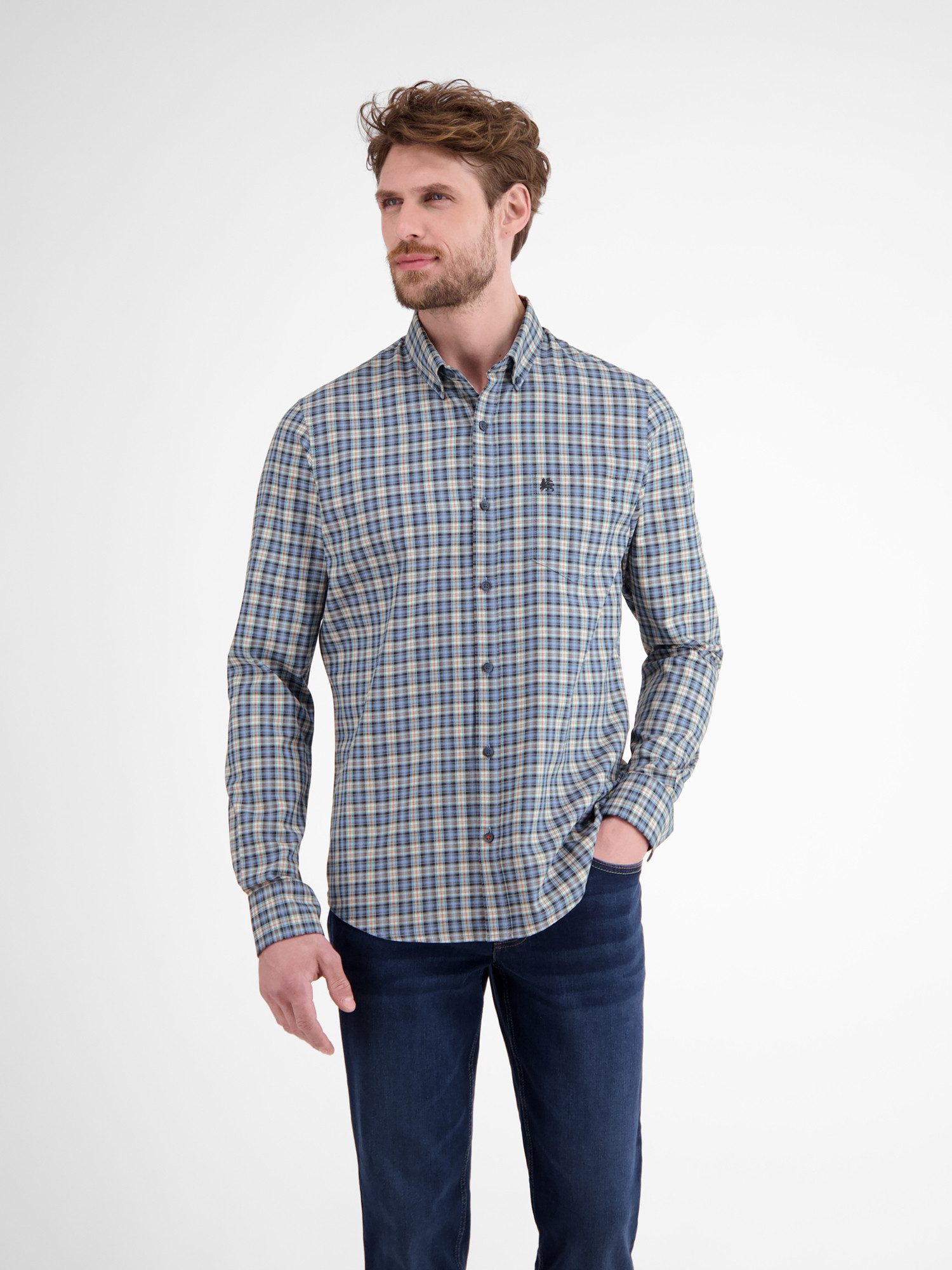 LERROS Karohemd LERROS Kariertes Herrenhemd, sportiv und stilbewusst günstig online kaufen