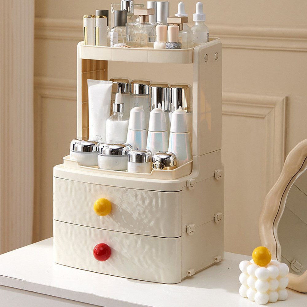 POPOLIC Make-Up Organizer Mehrschichtige Kosmetik-Aufbewahrungsbox günstig online kaufen