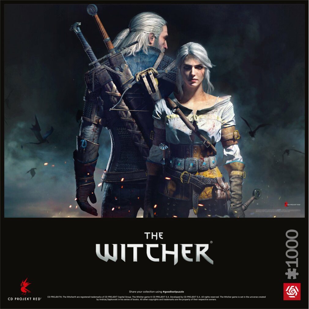 Good Loot Puzzle Puzzle Witcher - Geralt & Ciri 1000 Teile, Puzzleteile