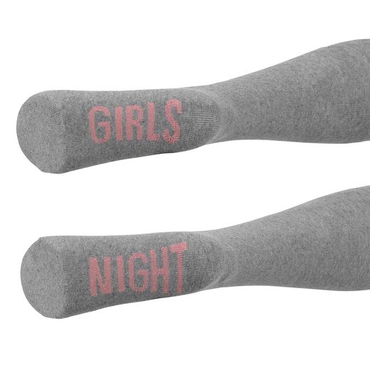 shopandmarry Overknees »Overknee-Socken Girls Night, Mädelsabend, Geschenkidee für die Freundin«