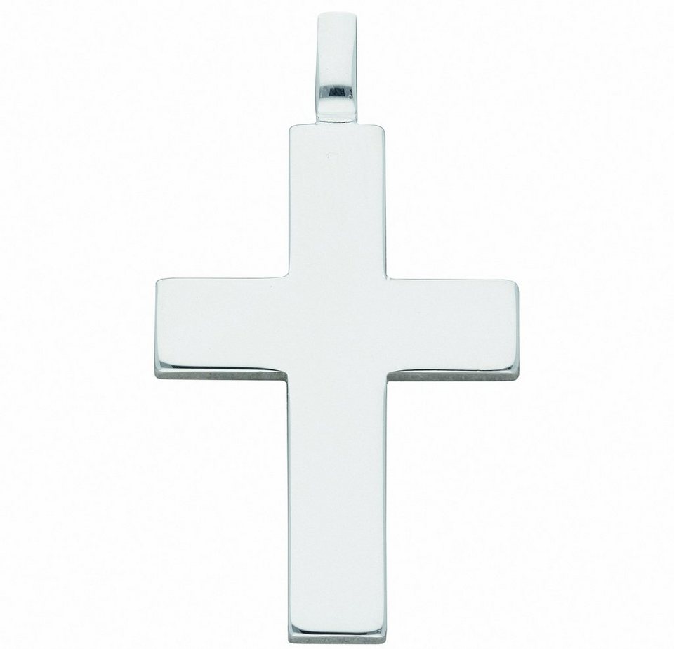 Adelia´s Kettenanhänger 925 Silber Kreuz Anhänger, Silberschmuck für Damen  & Herren