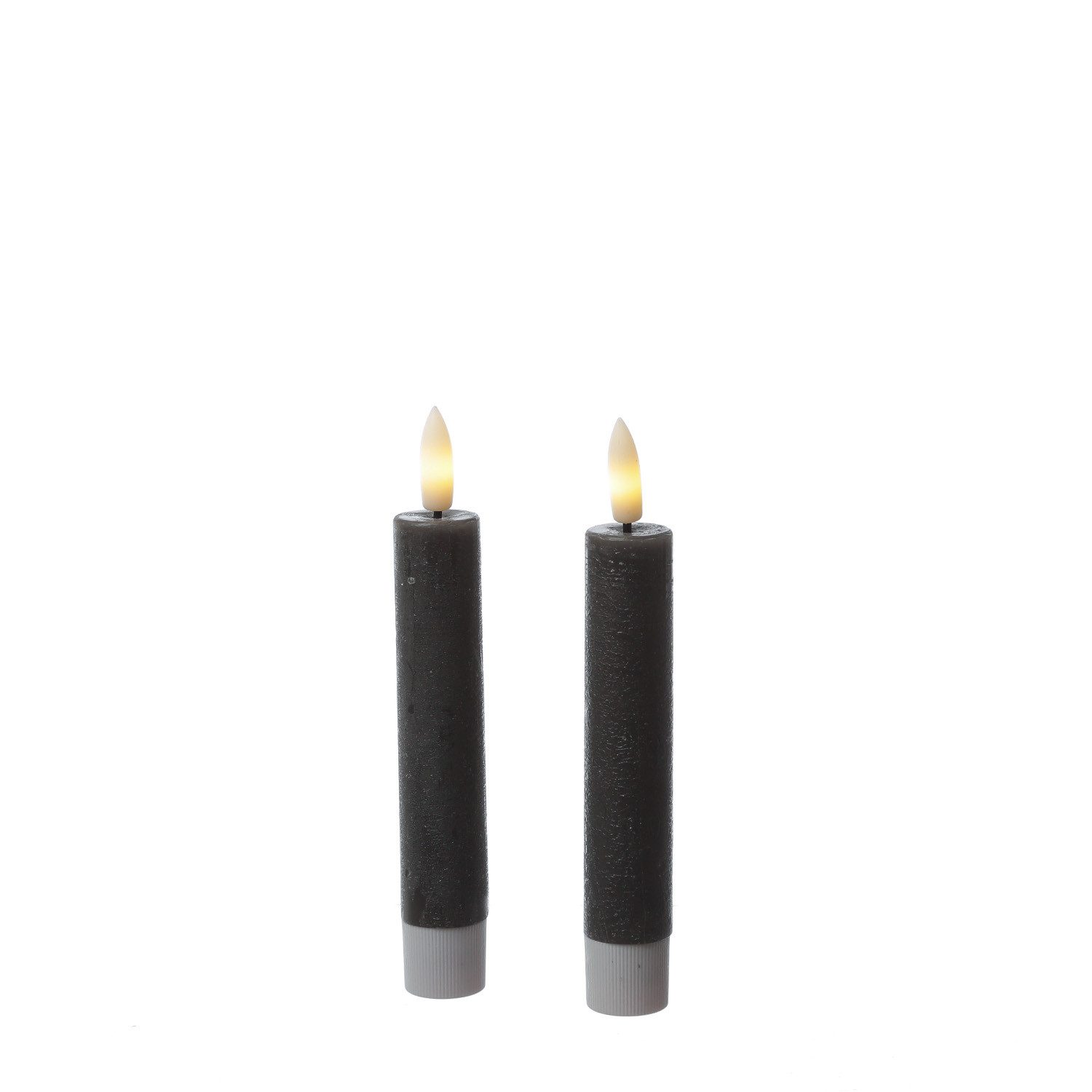 MARELIDA LED-Kerze LED Stabkerzen Tafelkerzen Dinner Spitzkerzen rustikal 1 günstig online kaufen