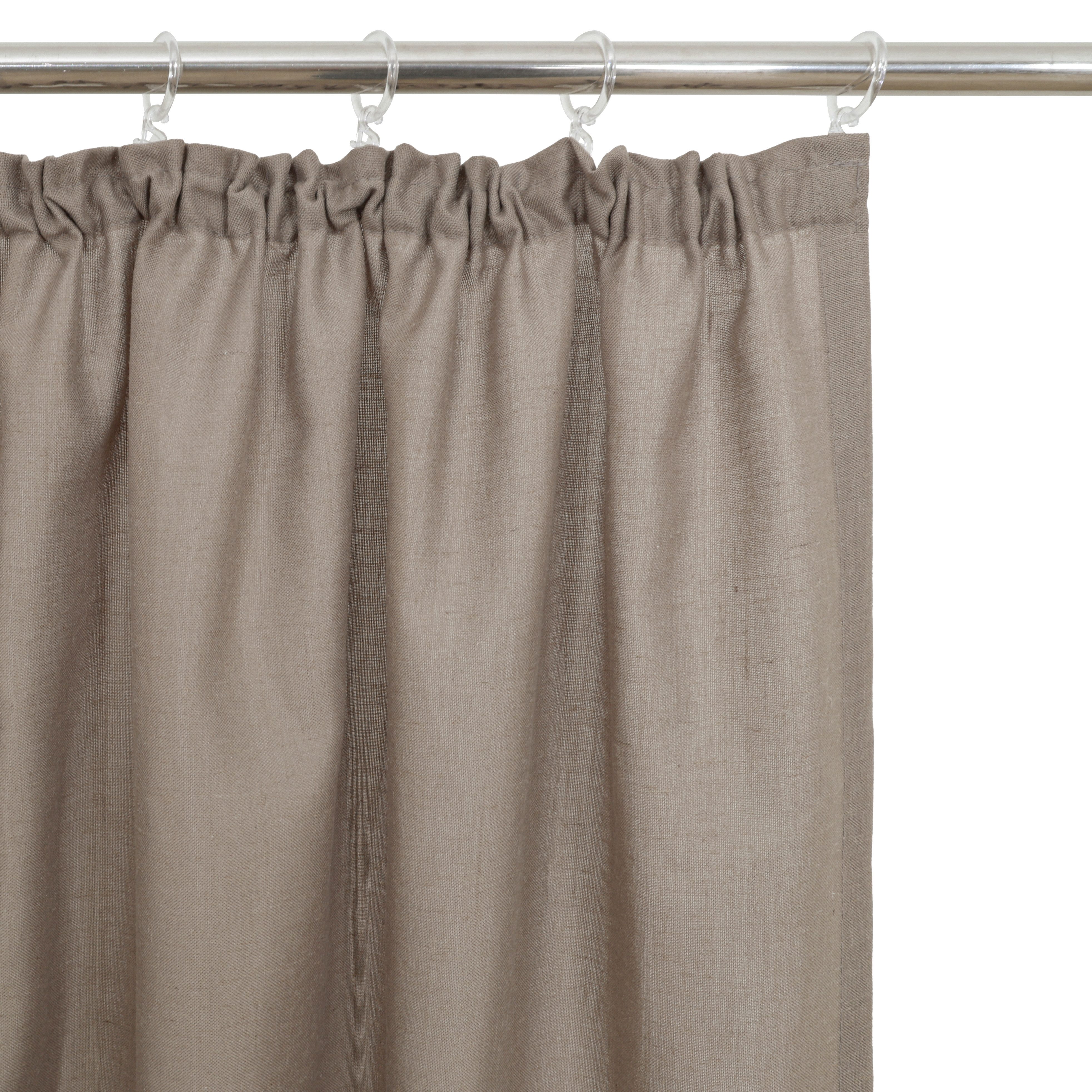 OTTO home Gardine Rudy, 1 Stück, Leinenstruktur, halbtransparent (1 St), Kräuselband, halbtransparent, Leinenstruktur, Halbtransparent, Leinenlook, Polyester-Le – Bild 5 von 5