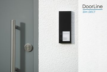DoorLine Slim DECT Smart Home Türklingel (Tür-Sprechstelle in Verbindung mit Ihrem Router zur Sprechanlage, per Knopfdrück mit der AVM FRITZ!Box zur Tür-Sprechanlage gekoppelt)