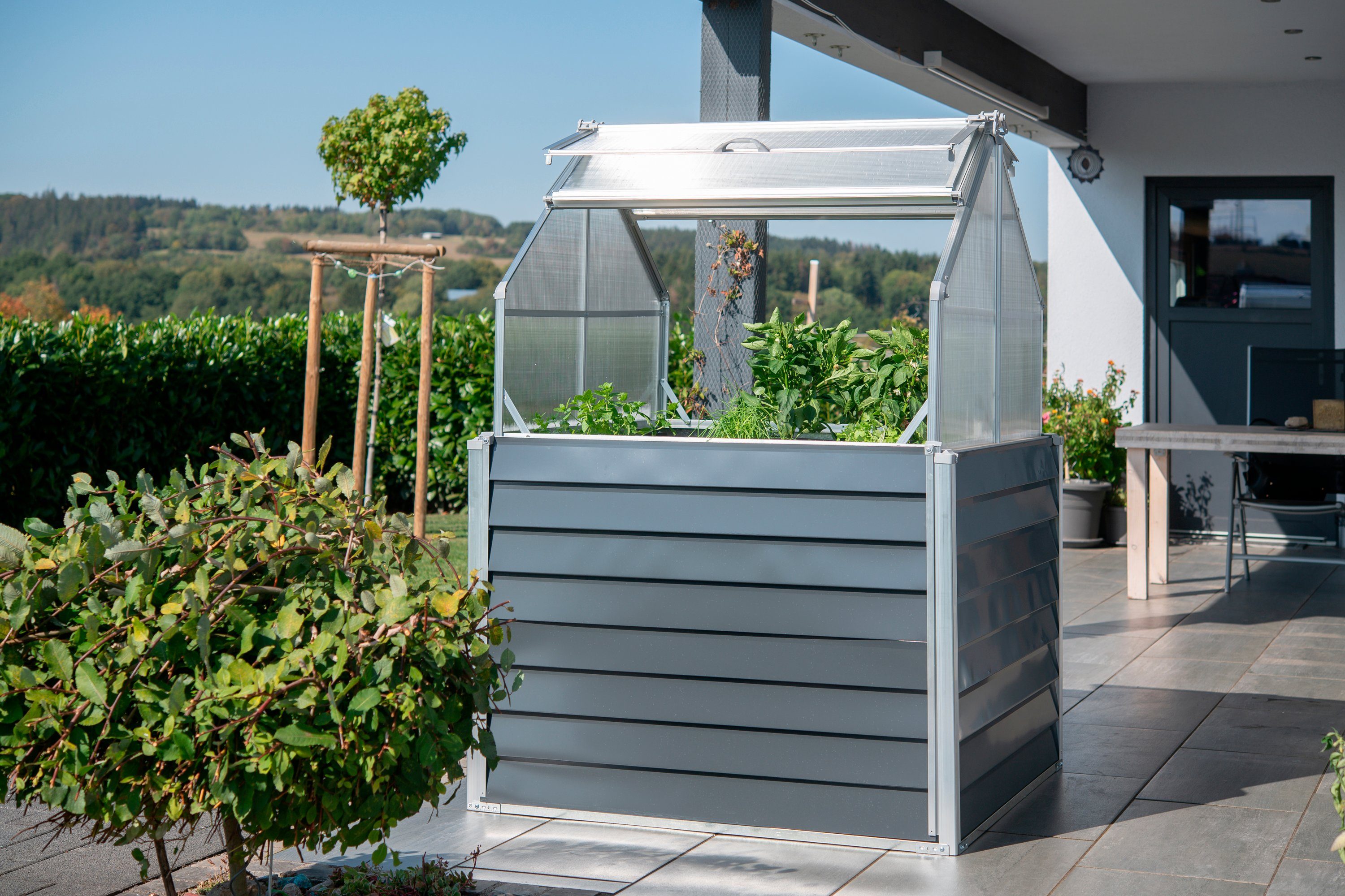 WESTMANN Hochbeet Store & Grow, BxTxH: 120x120x169 cm