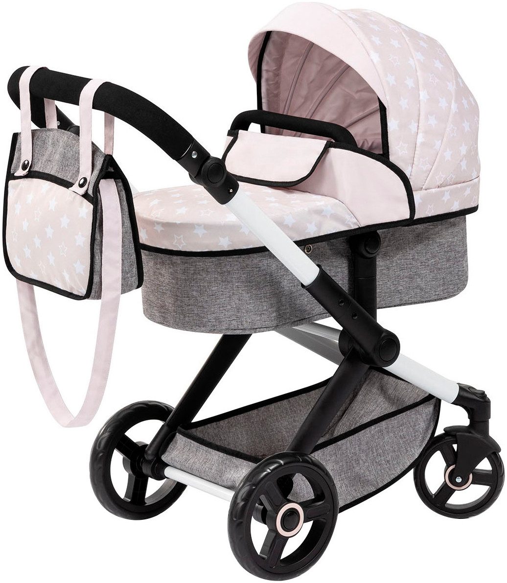 Bayer Kombi-Puppenwagen Xeo, beige Sternchen günstig online kaufen
