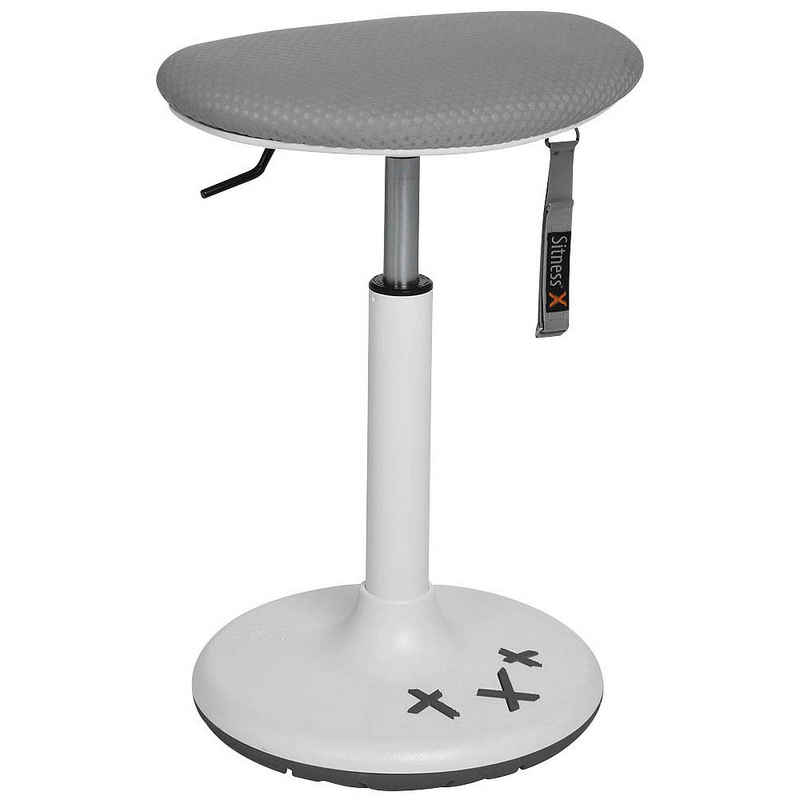 TOPSTAR Sitzhocker 1 Hocker Sitness X-Stool 20 - grau, Dreidimensional beweglich