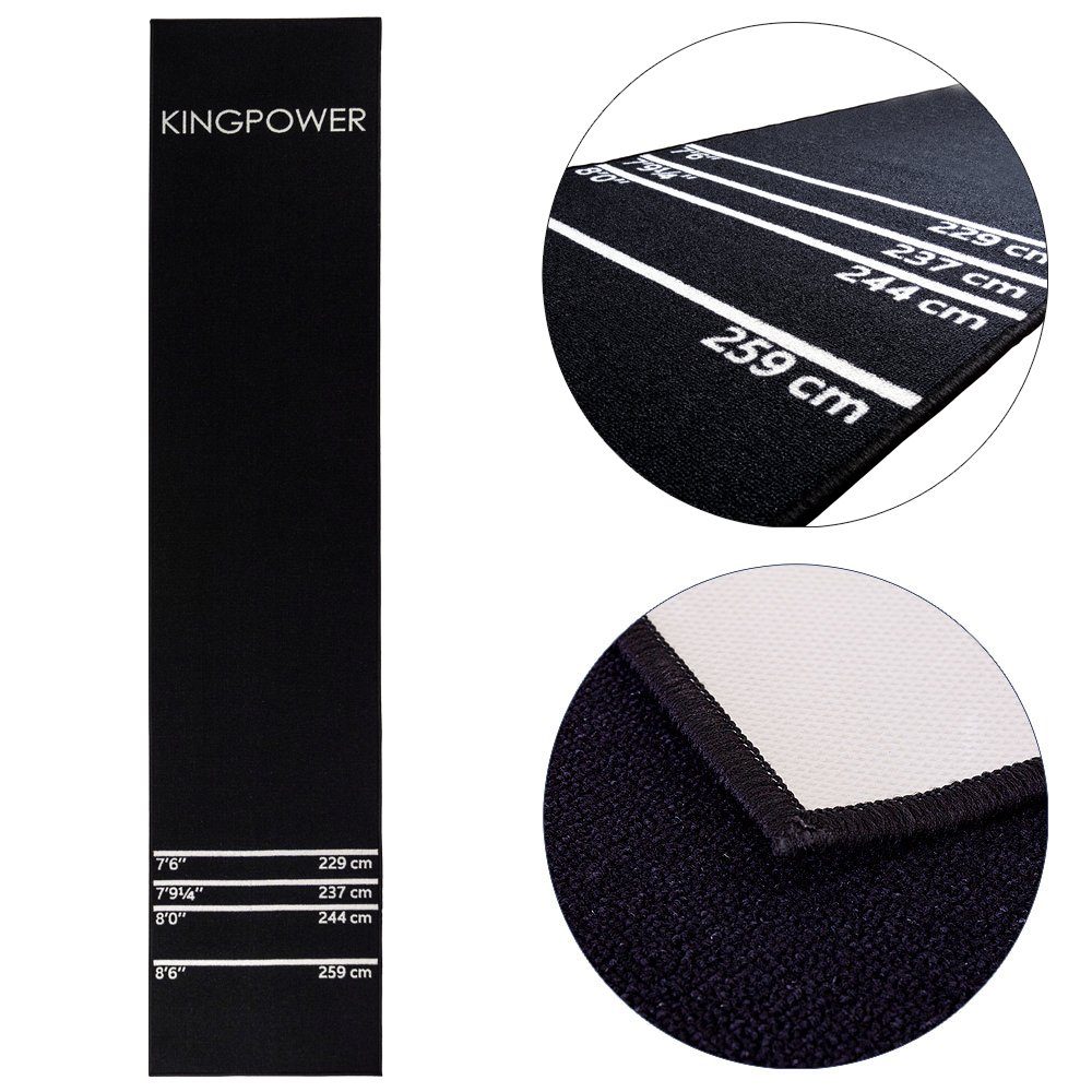 Dartmatte Dartteppich Darts Turnier Matte Dart Matte Dartmatte 290x60 cm Schwarz