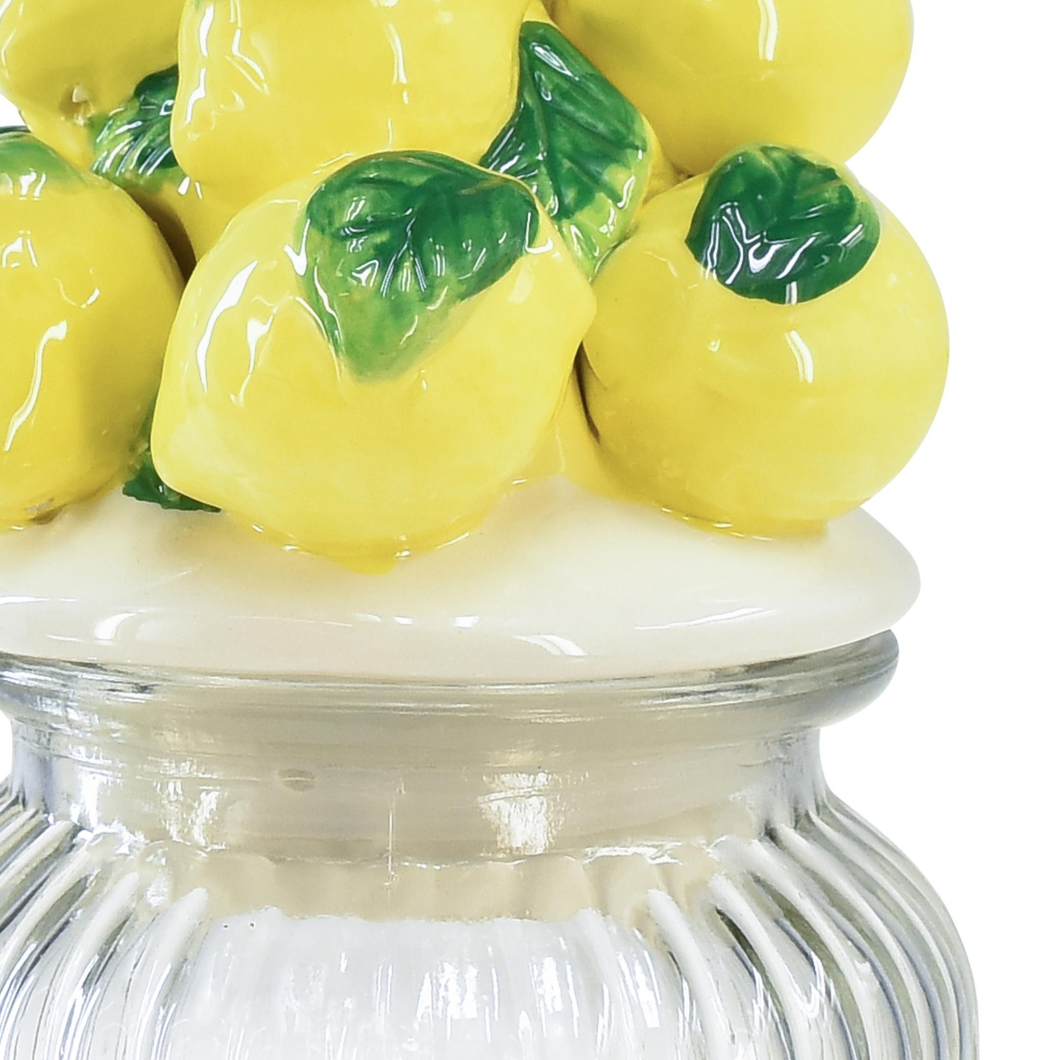 Viana Tischvase Bonboniere Glas Keramik Zitronen günstig online kaufen