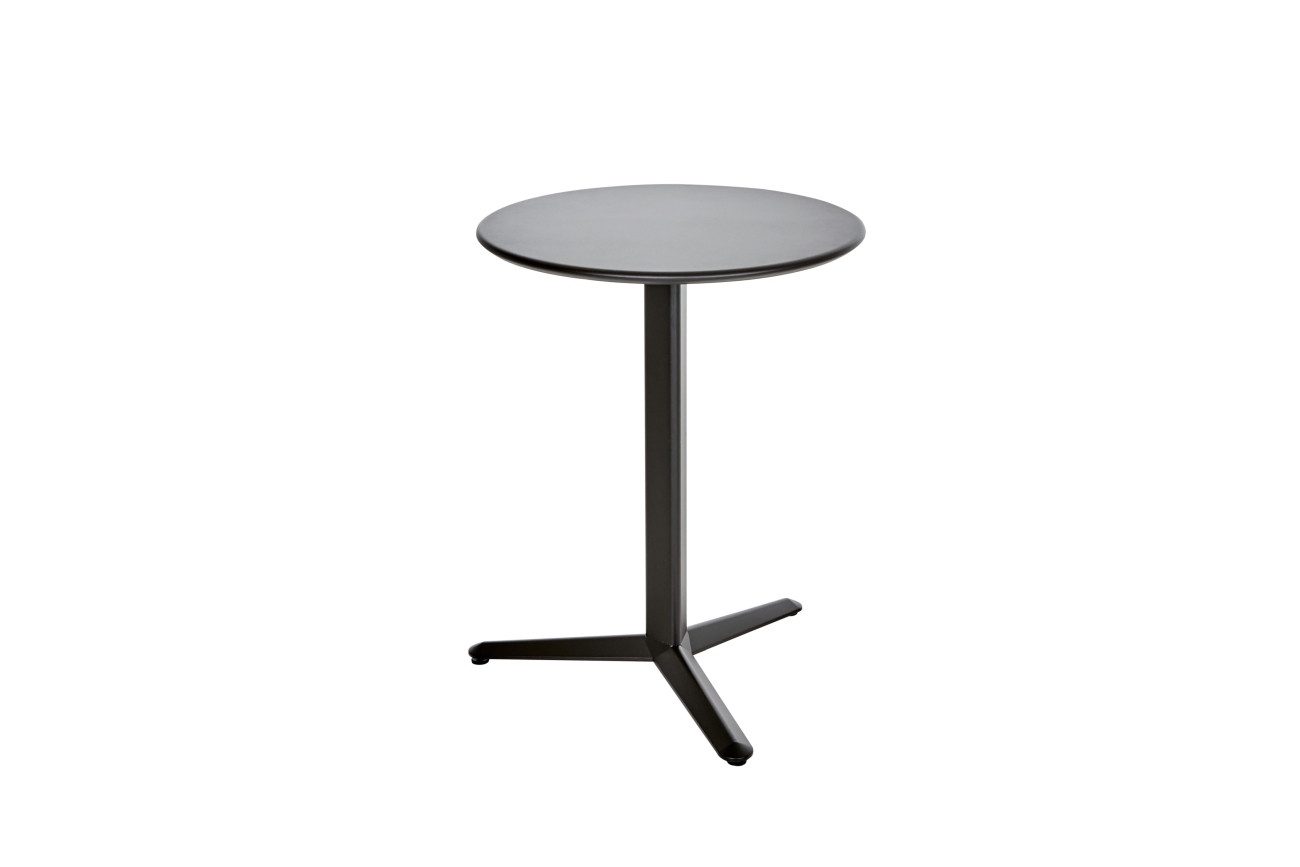 Brafab Esstisch Arket Ø 60 cm, Schwarz, Mit Stellschrauben