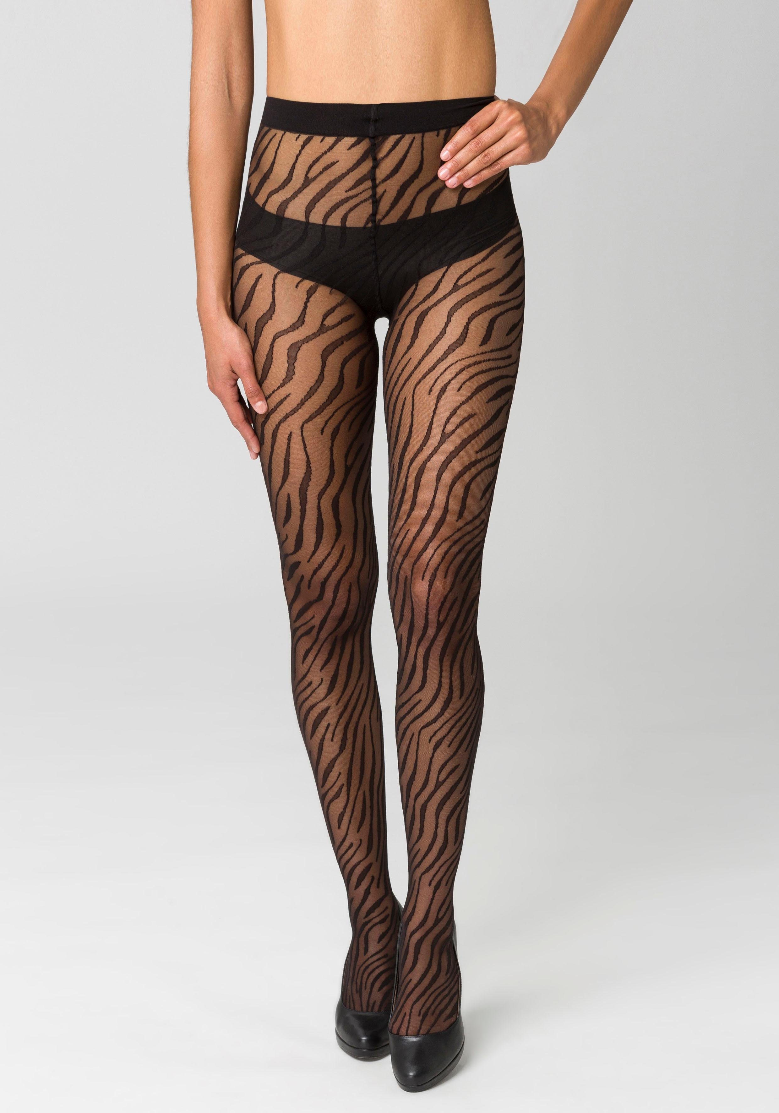 petite fleur gold Feinstrumpfhose 20 DEN mit animal Print – Bild 2 von 5