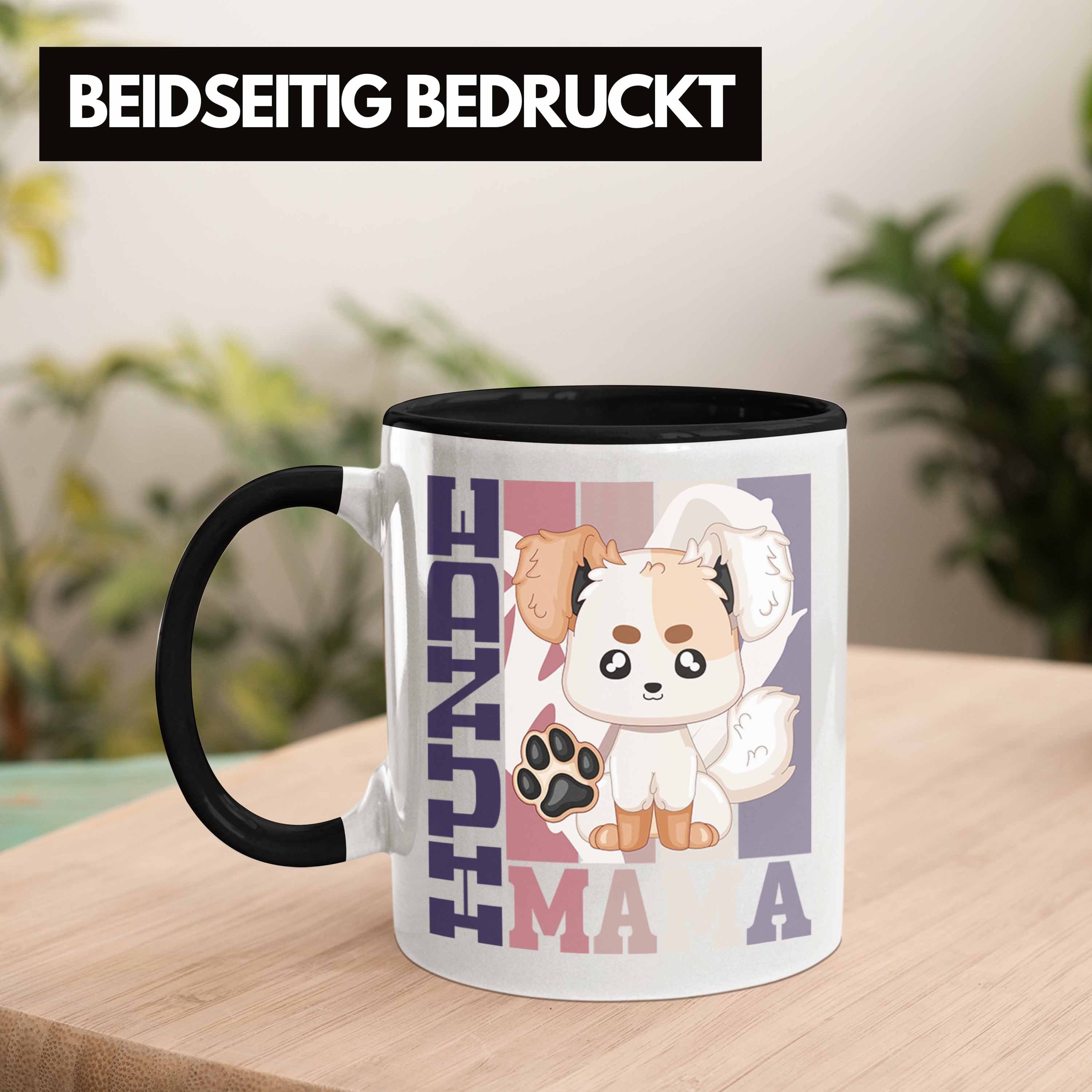 Trendation - für Spruch Ges Hunde Tasse Trendation Mama Geschenk Hunde Besitzerin Tasse Schwarz