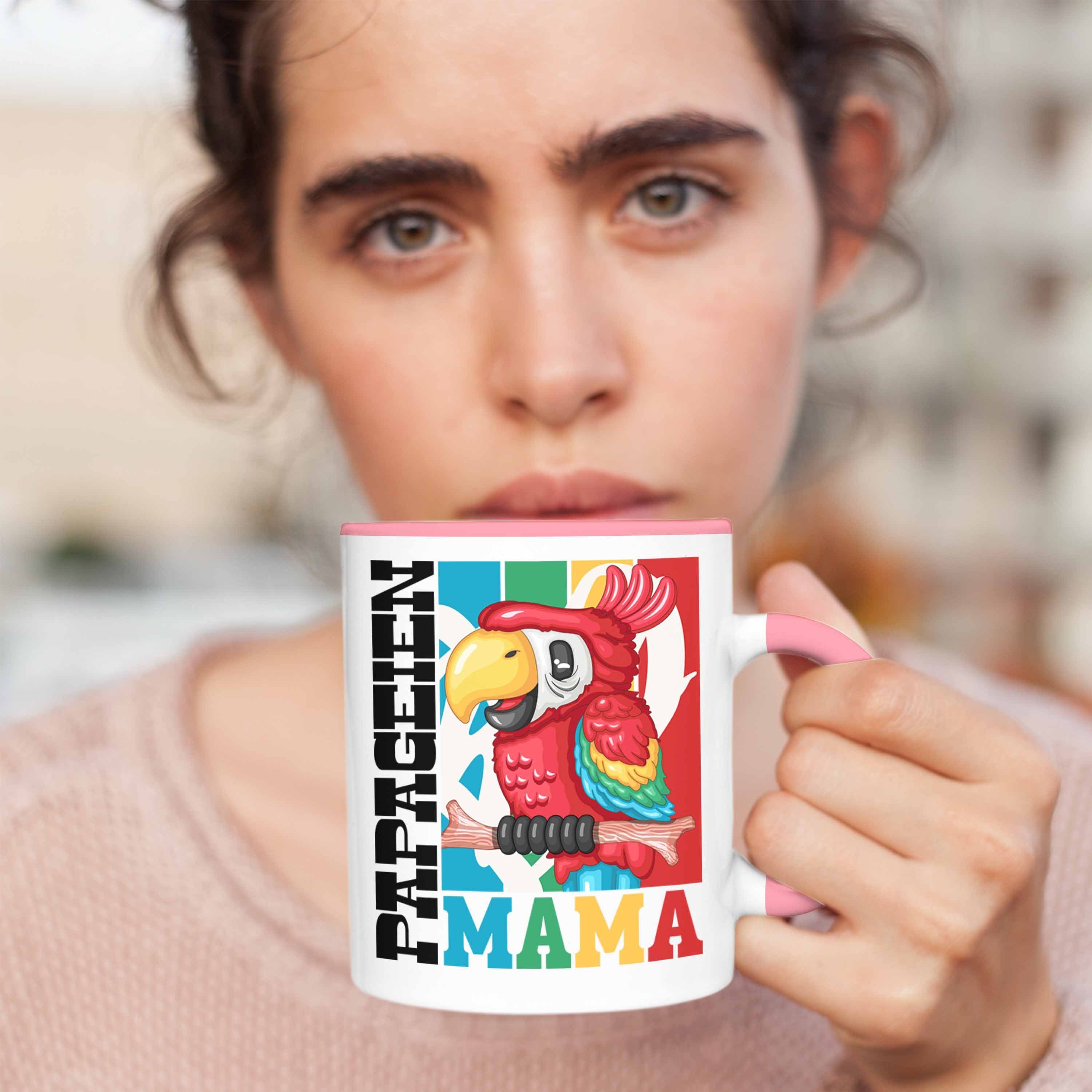 Papageien Tasse Spruch Tasse Trendation Rosa Geschenk Papagei Geschenki Mama für Besitzerin