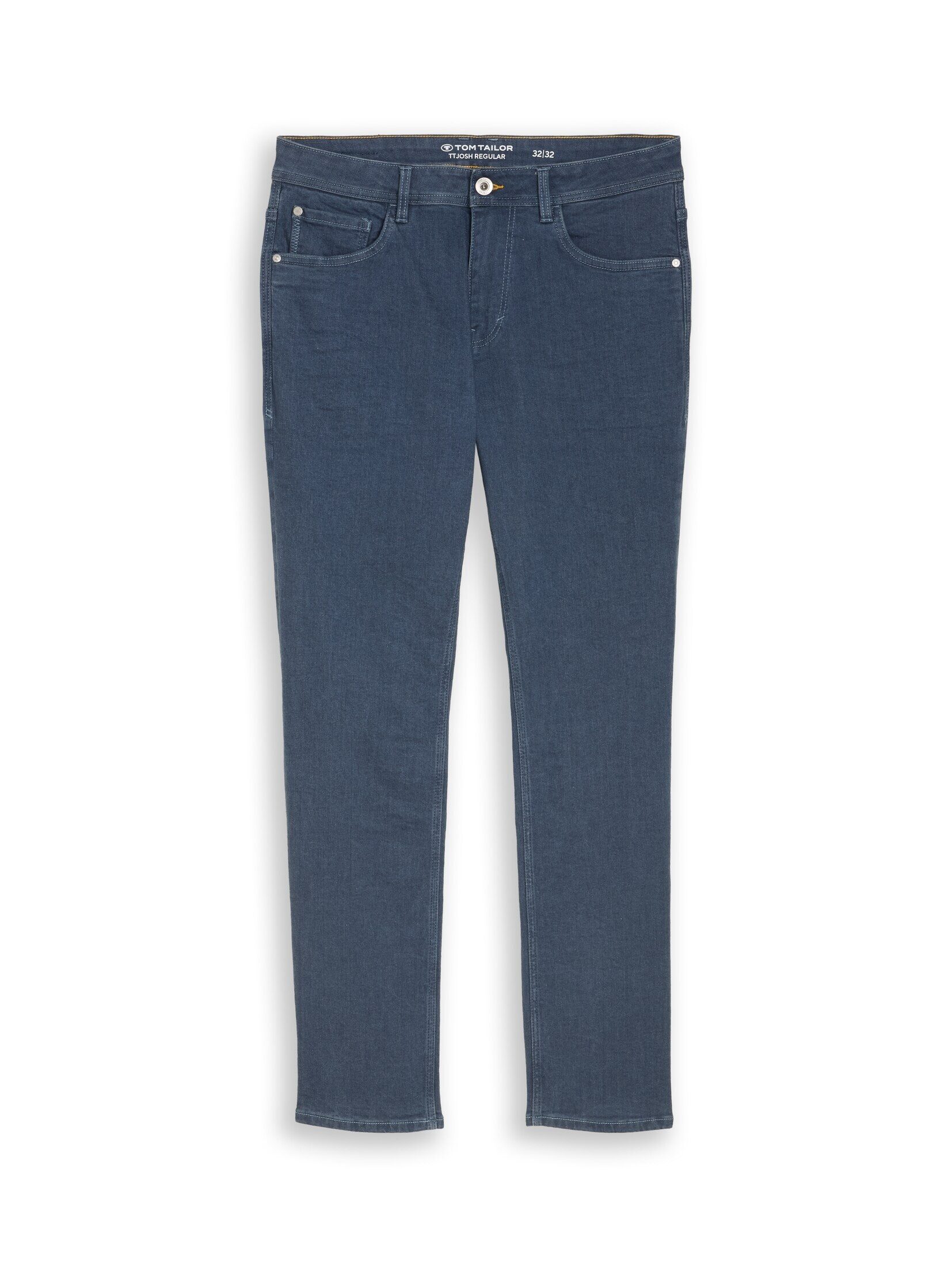 rinsed blue grey denim