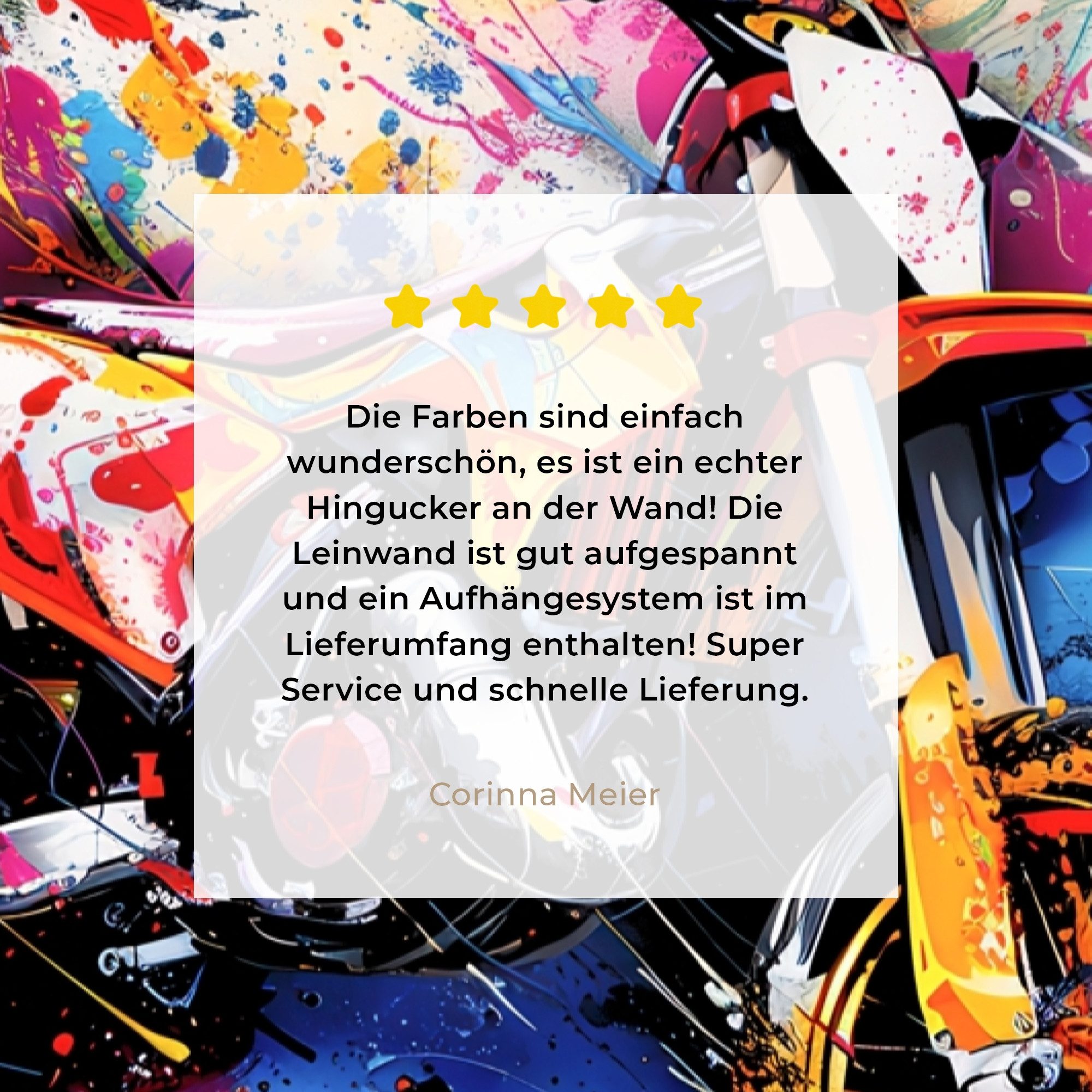OneMillionCanvasses® Leinwandbild Graffiti - Sport - Motorrad - Motocross, Fotodruck (1 St), Leinwand Canvas Wandbild, Wanddekoration 20x30 cm – Bild 5 von 5