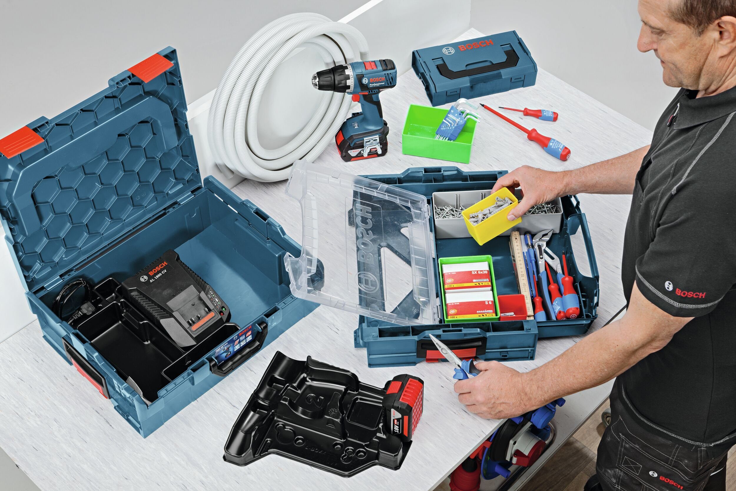 Bosch Professional Einlage Professional, Werkzeugaufbewahrung GWI für Zur 12V-5 12V-10 GWB 