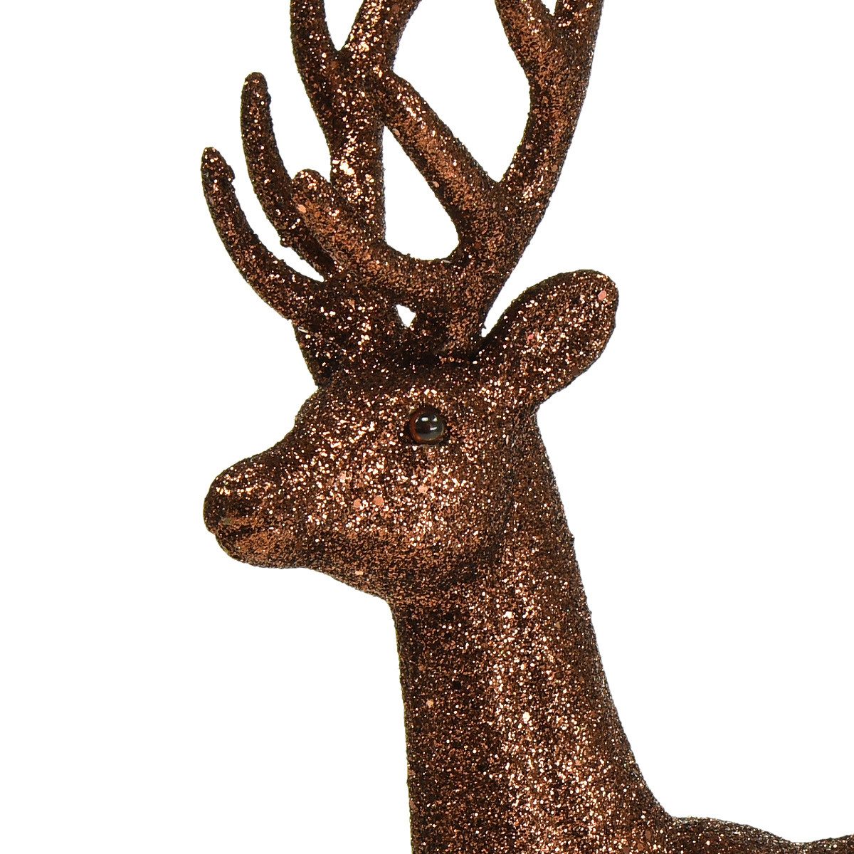 Viana Weihnachtsmann Deko Hirsch Rentier Kupfer Figur Glitter 37cm Weihnach günstig online kaufen