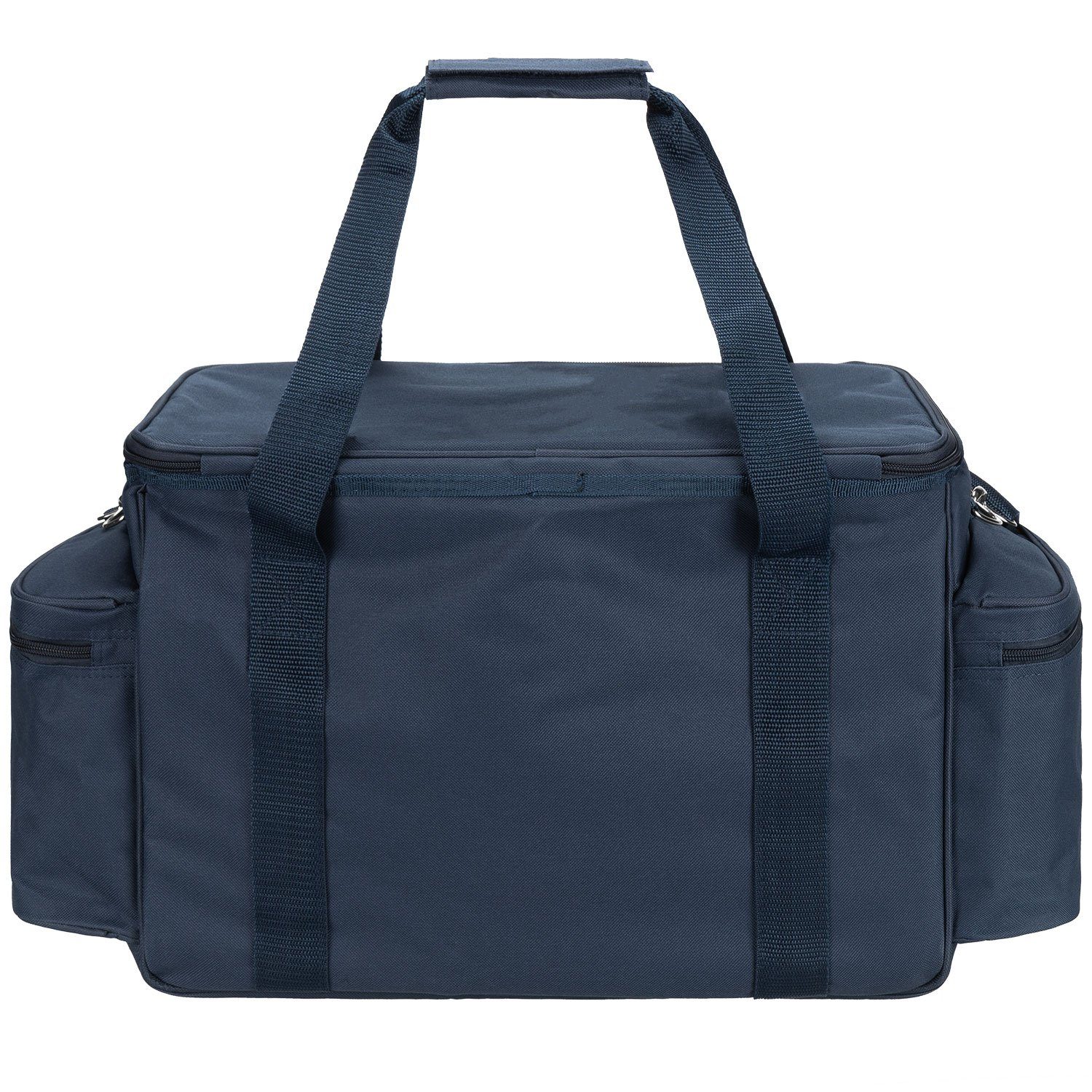 anndora Picknickkorb XXL Picknicktasche 6 Personen Vollausstattung 57 Teile, isoliertes geräumiges Hauptfach - verstellbarer abnehmbarer Tragegurt – Bild 5 von 5